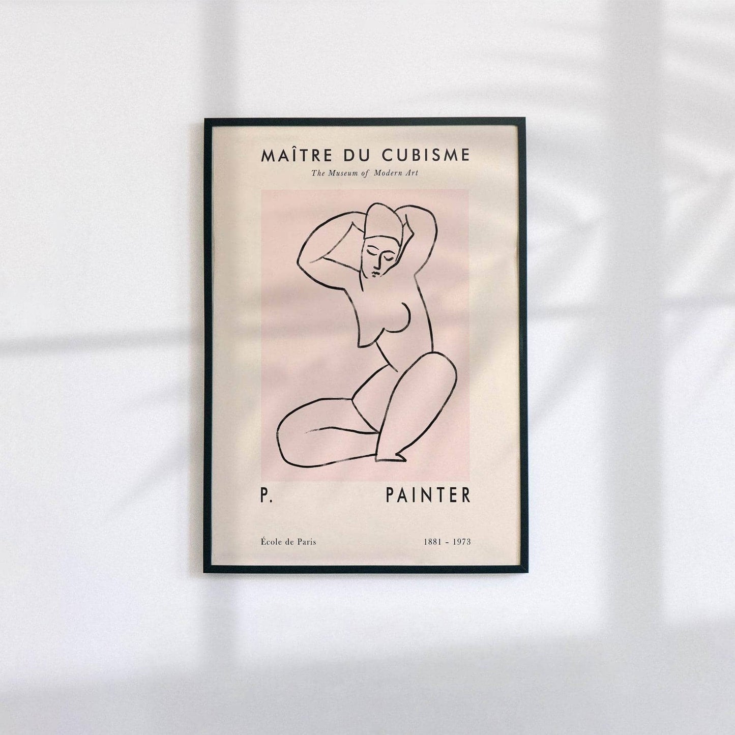 Line Art Cubism Poster - HypeSheriff