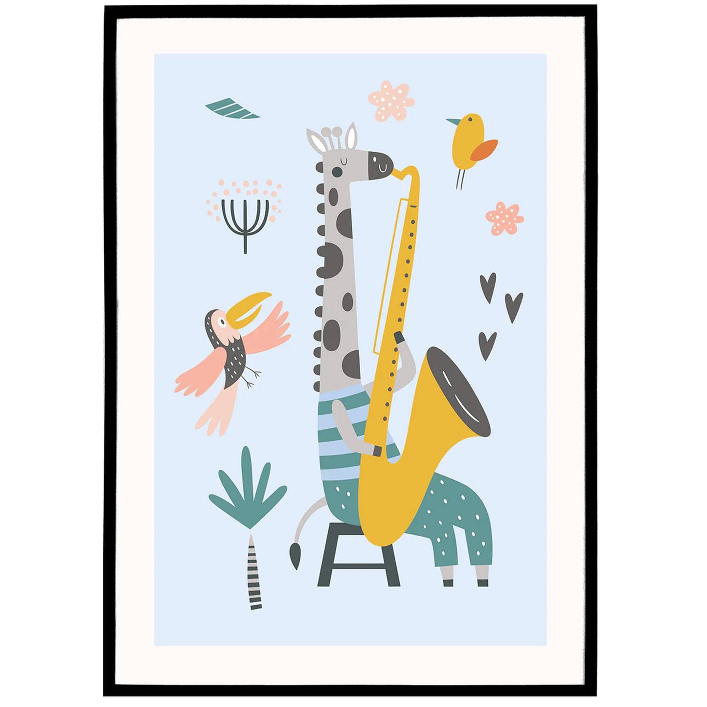 Funny Giraffe Poster - HypeSheriff
