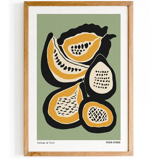 Fantasme de Fruits Papaya Poster - HypeSheriff