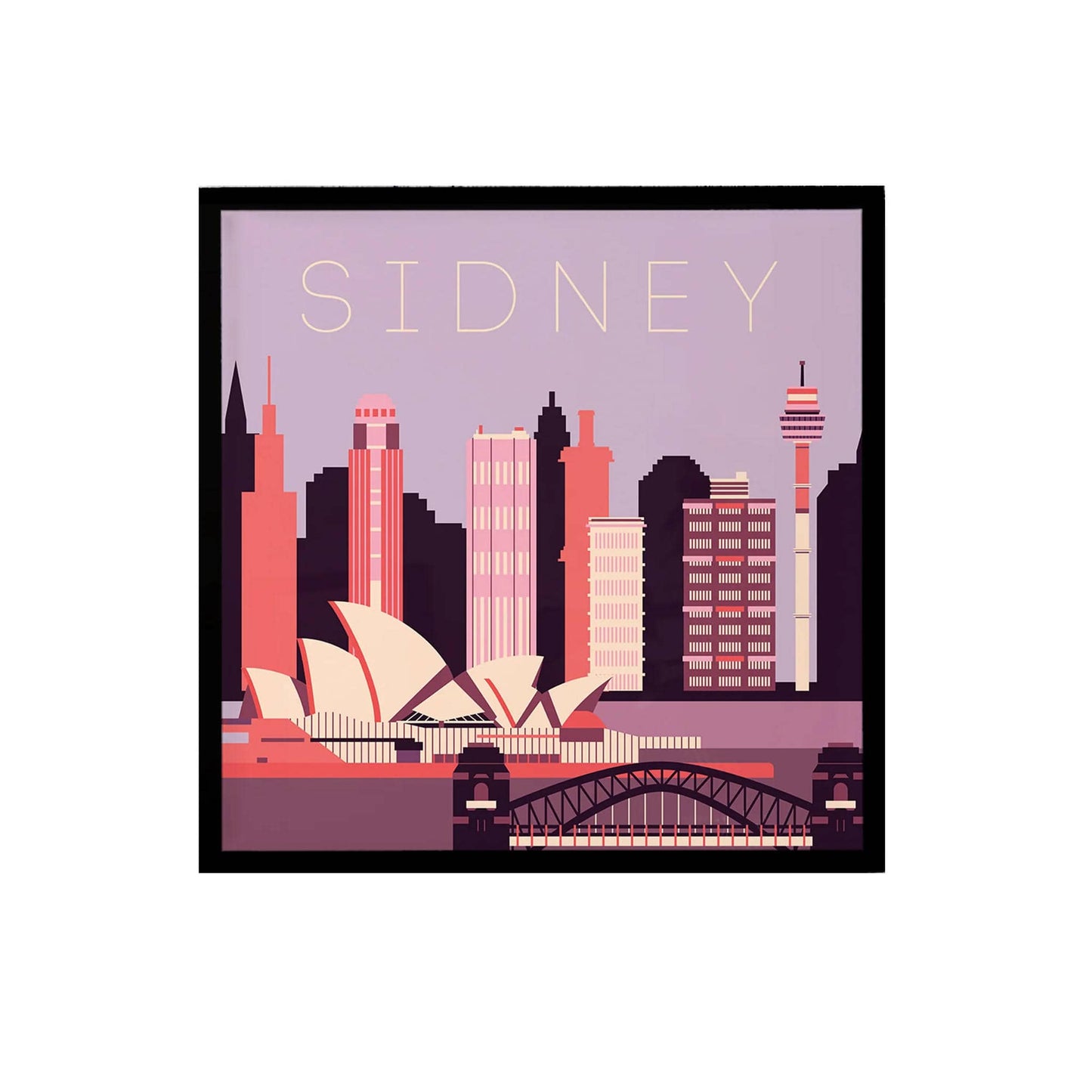 Sidney City Travel Print - HypeSheriff