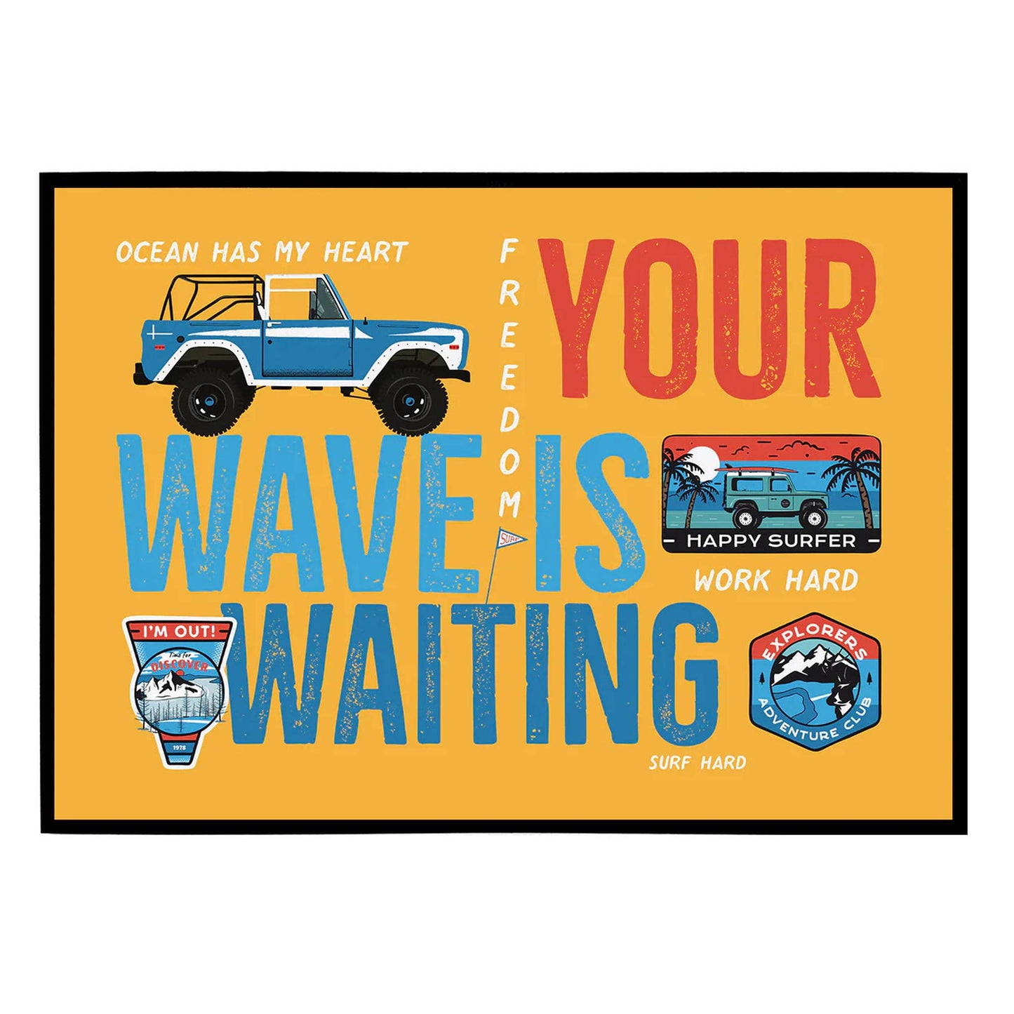 Your Wave is Waiting Travel Print - HypeSheriff