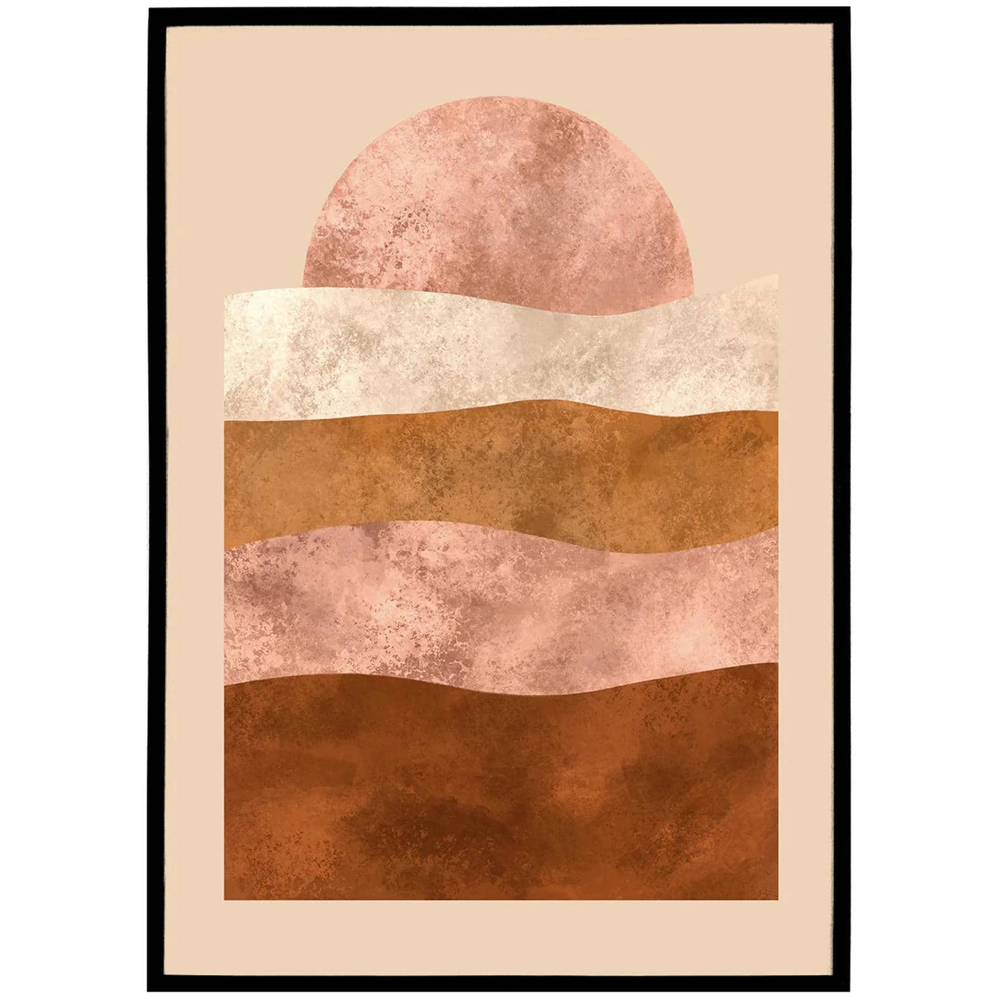 Painted Bohemian Sun Poster - HypeSheriff