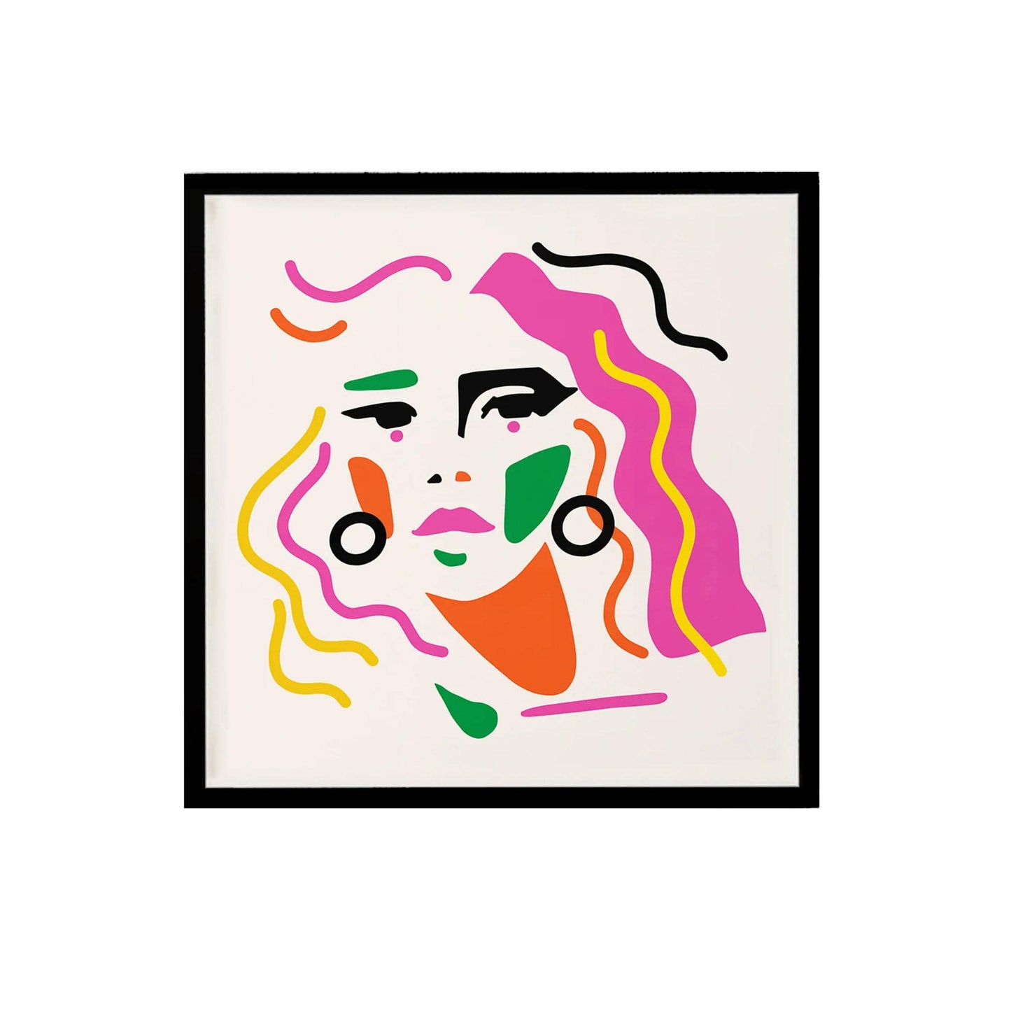 Fashion Woman Line Art Print - HypeSheriff