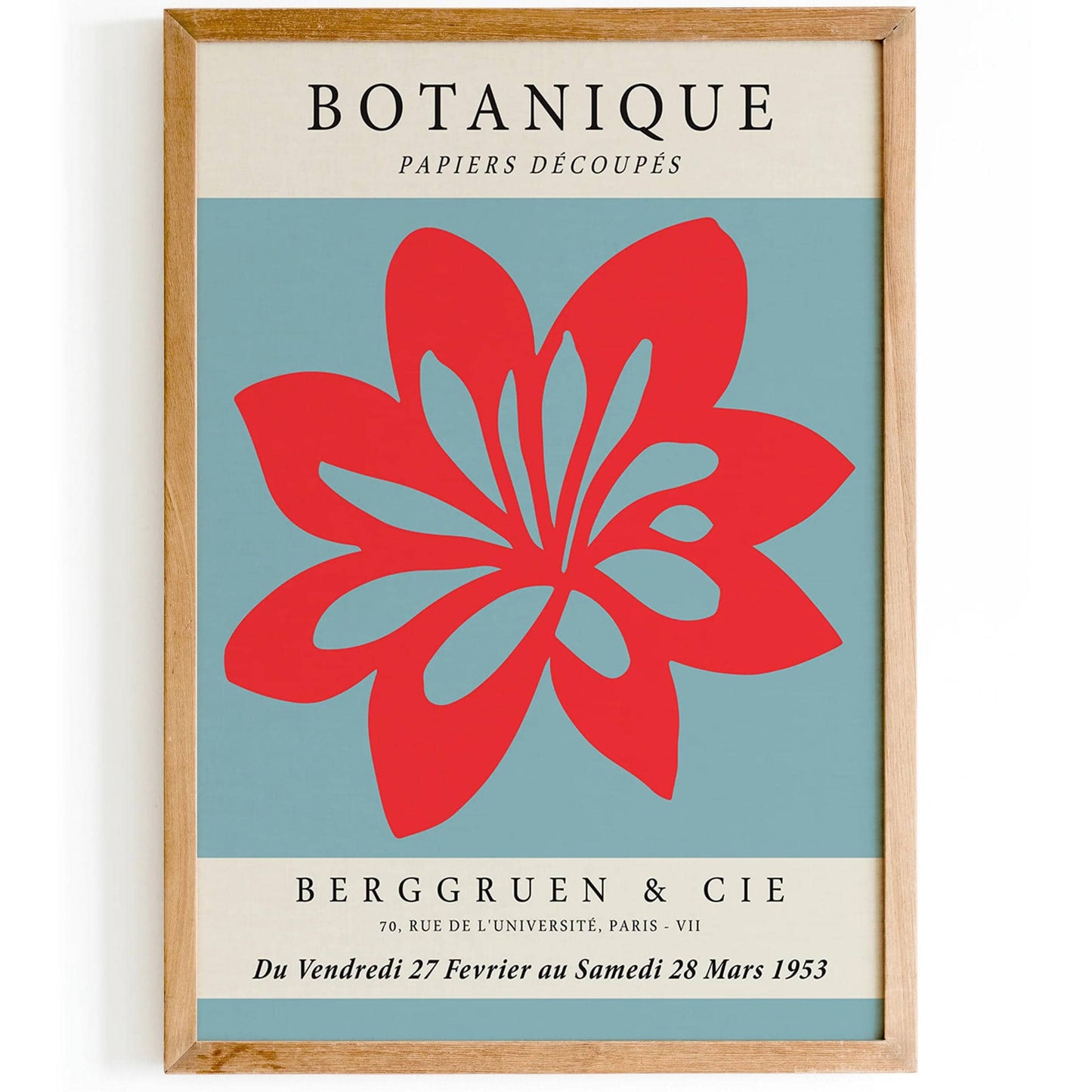 Botanique Red Flower Poster - HypeSheriff