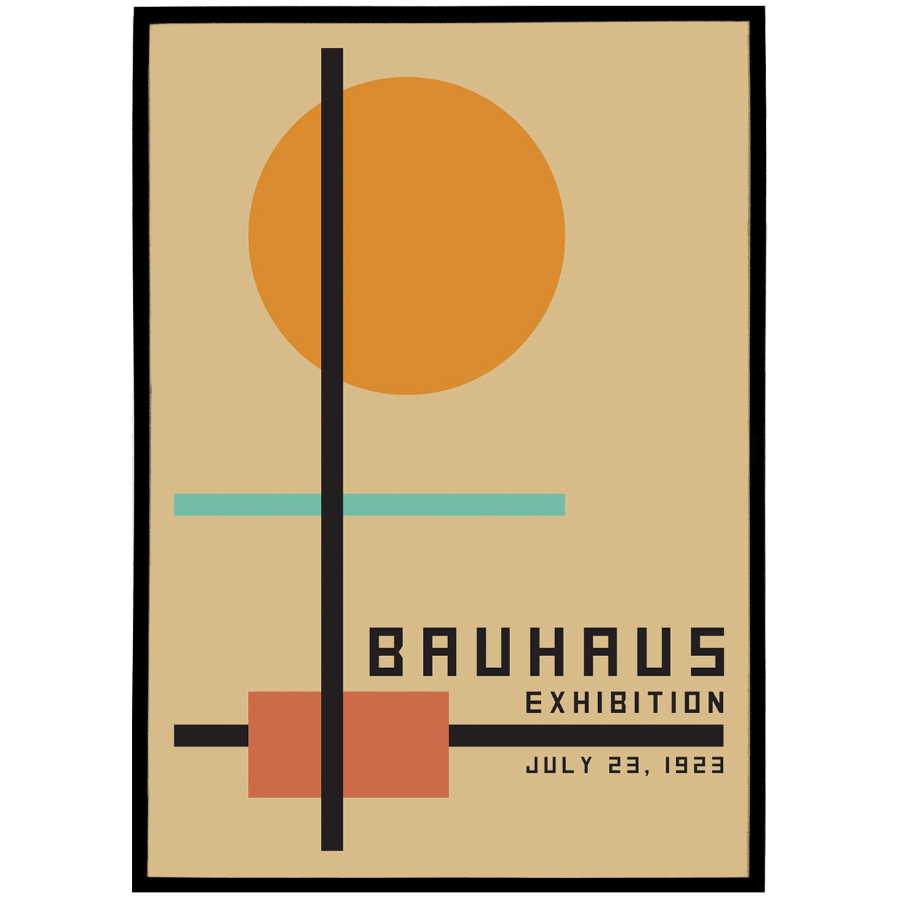 Bauhaus Collection wall art - 'Bauhaus Exhibition Poster 1923