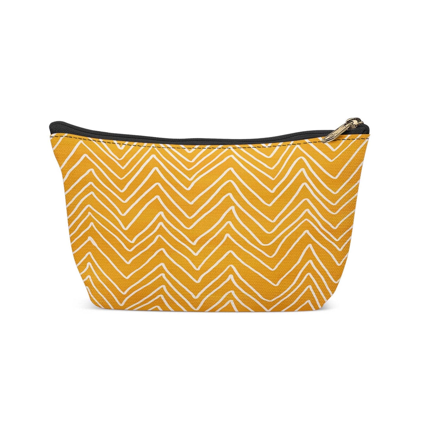 Yellow Modern Art Pattern Makeup Bag - HypeSheriff