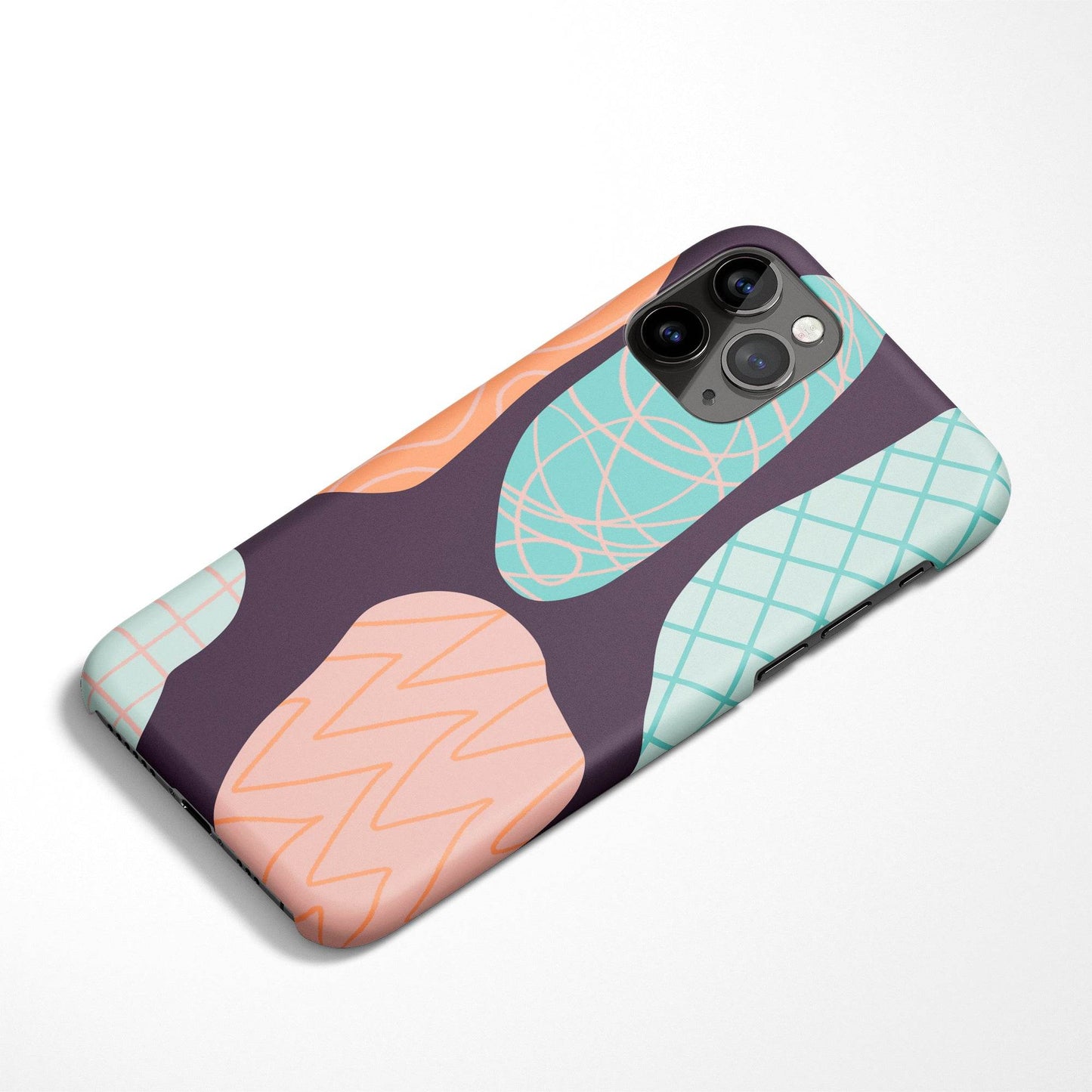 Purple Drawing iPhone Case - HypeSheriff