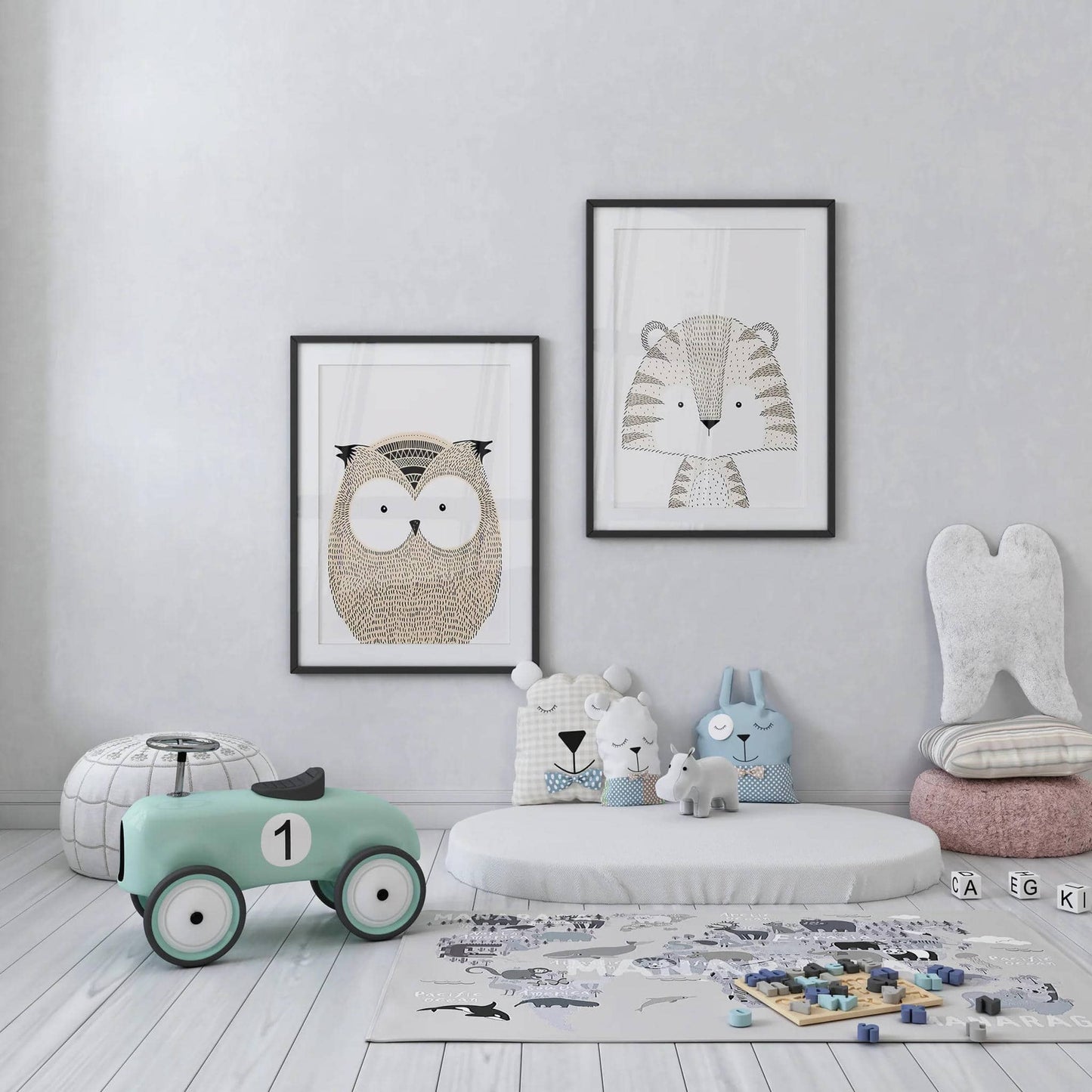 Scandinavian Owl Poster - HypeSheriff