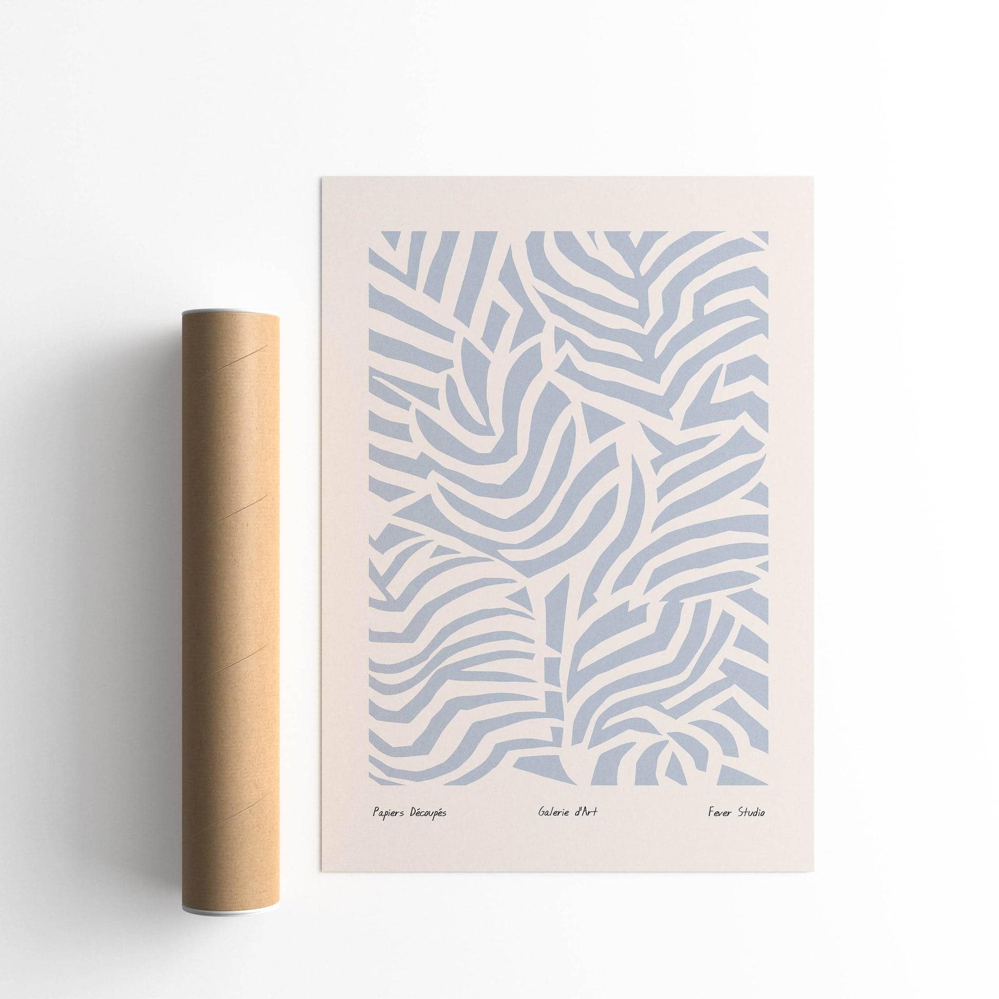 Papiers Découpés Blue Poster - HypeSheriff