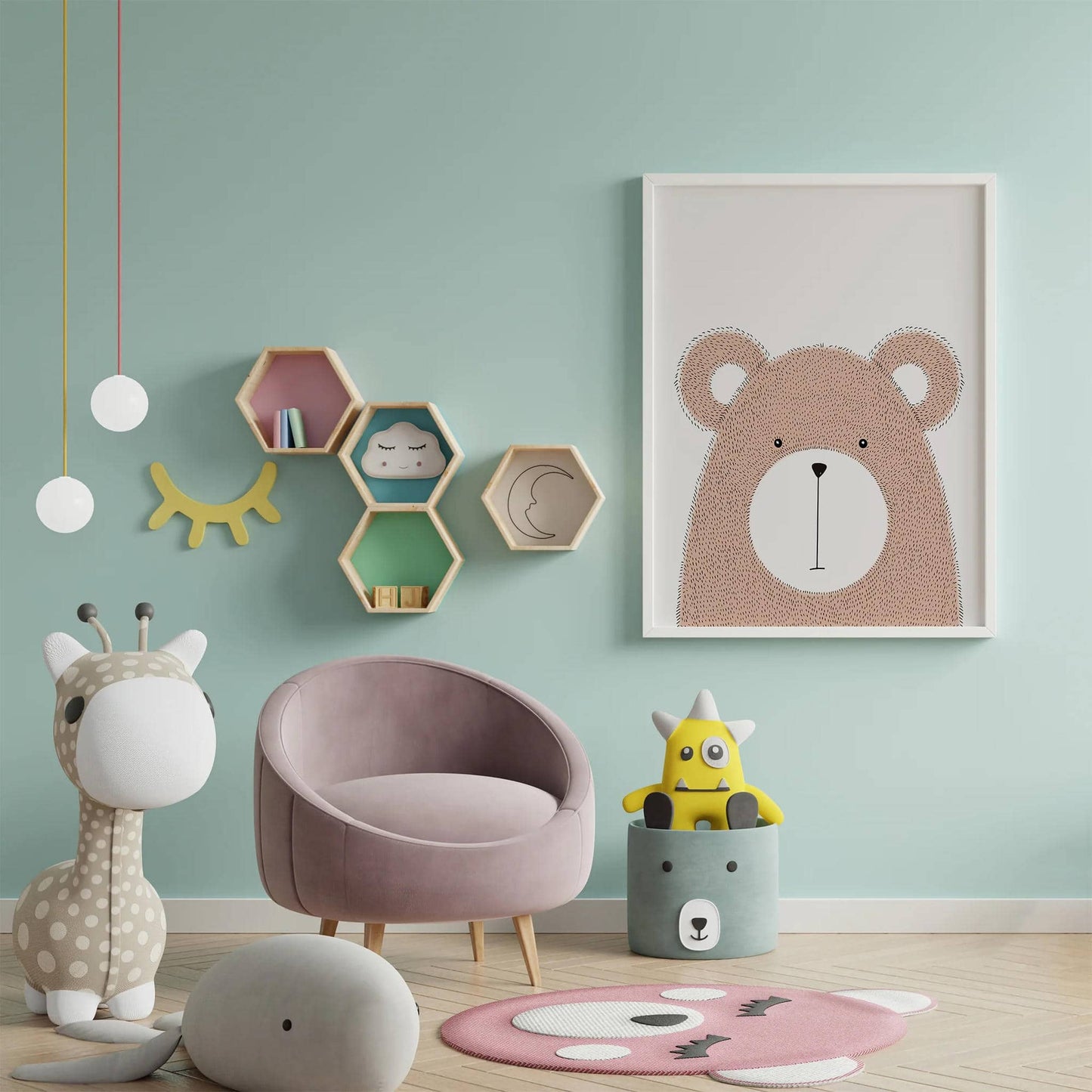 Scandinavian Bear Poster - HypeSheriff