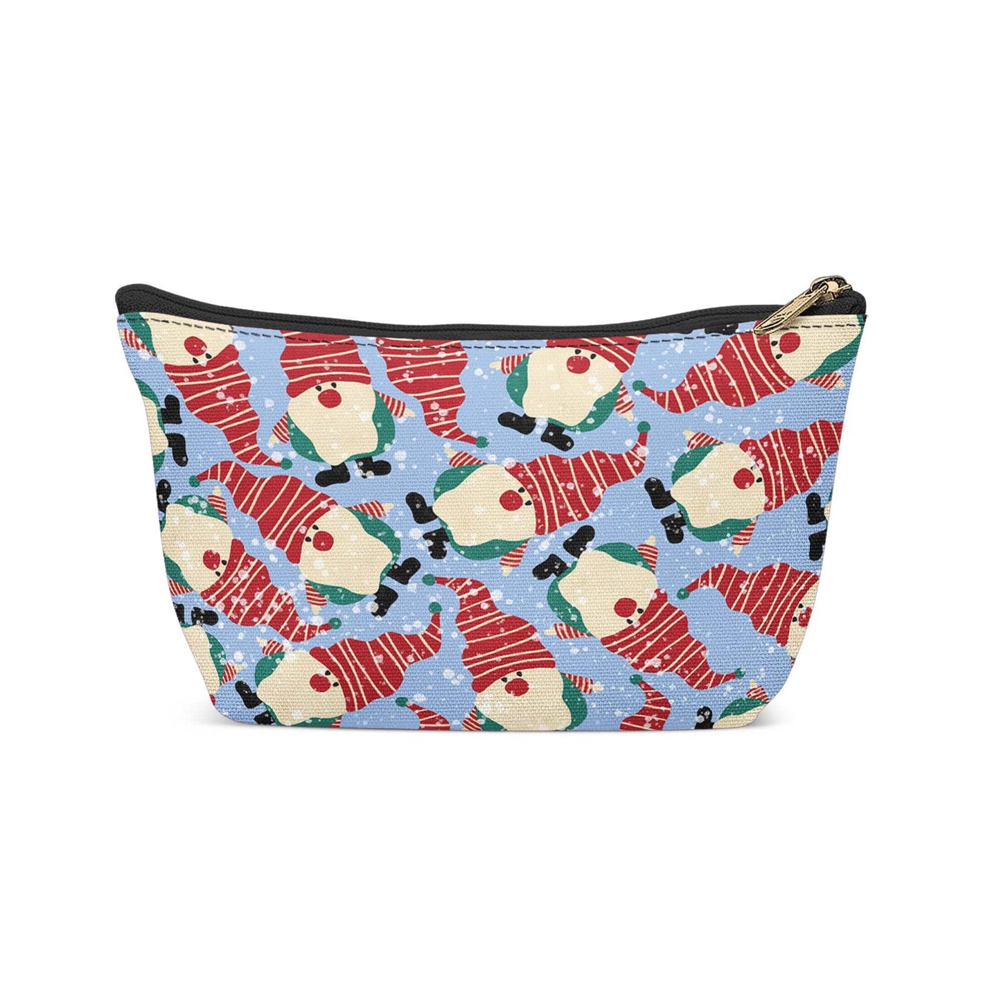 Funny Christmas Gnomes Pattern Makeup Bag - HypeSheriff