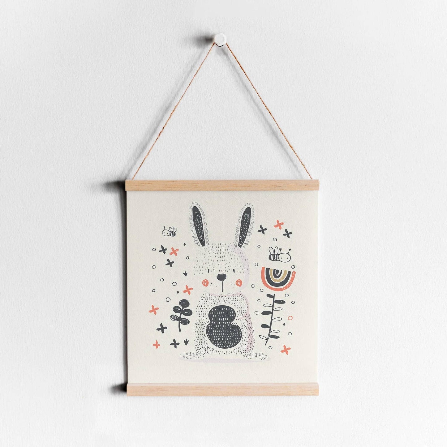 Rabbit Illustration Print - HypeSheriff
