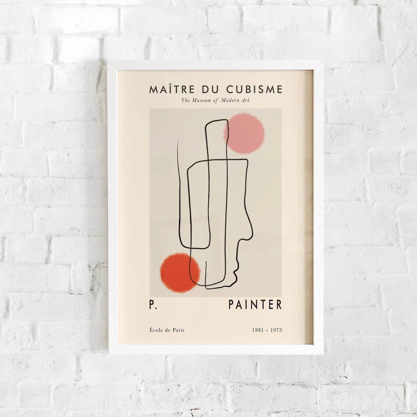 Minimalist Cubism Art Print - HypeSheriff