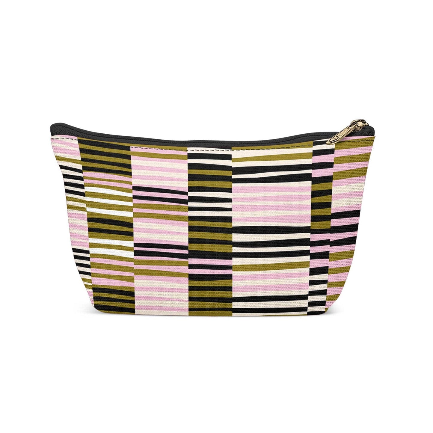 Retro Green Modern Pattern Makeup Bag - HypeSheriff