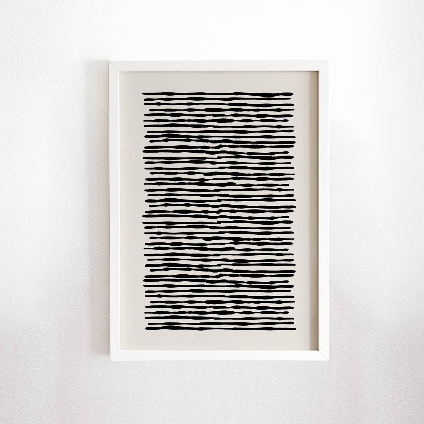 Black and White Abstract Composition - HypeSheriff