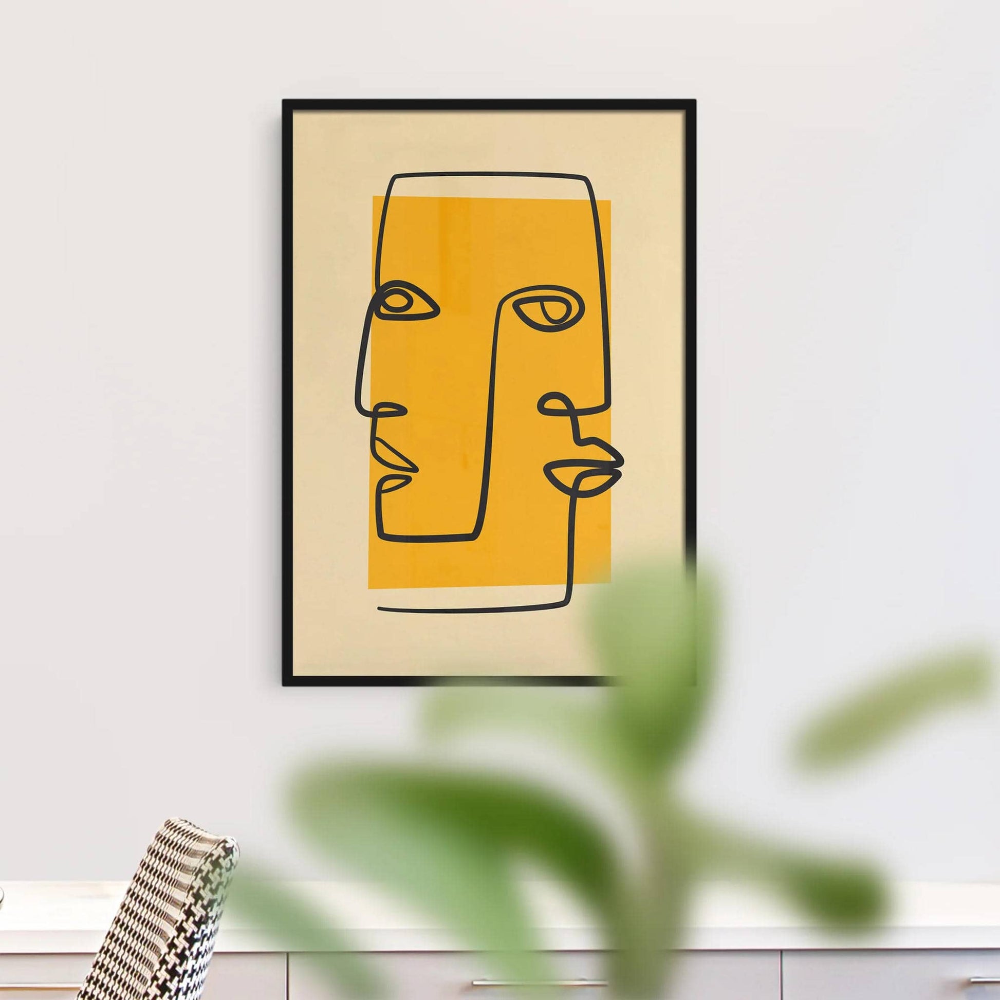 Line Art Cubism Poster - HypeSheriff