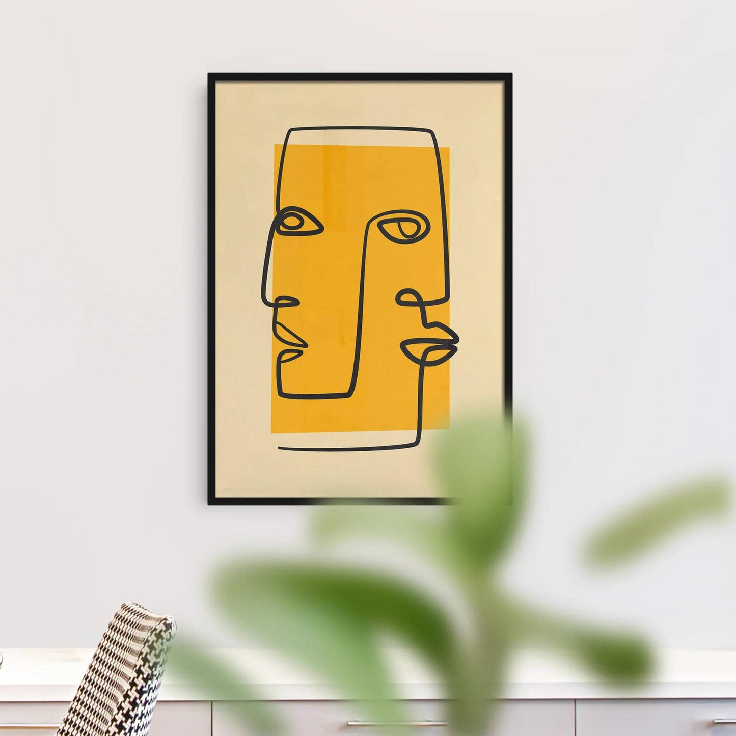 Line Art Cubism Poster - HypeSheriff