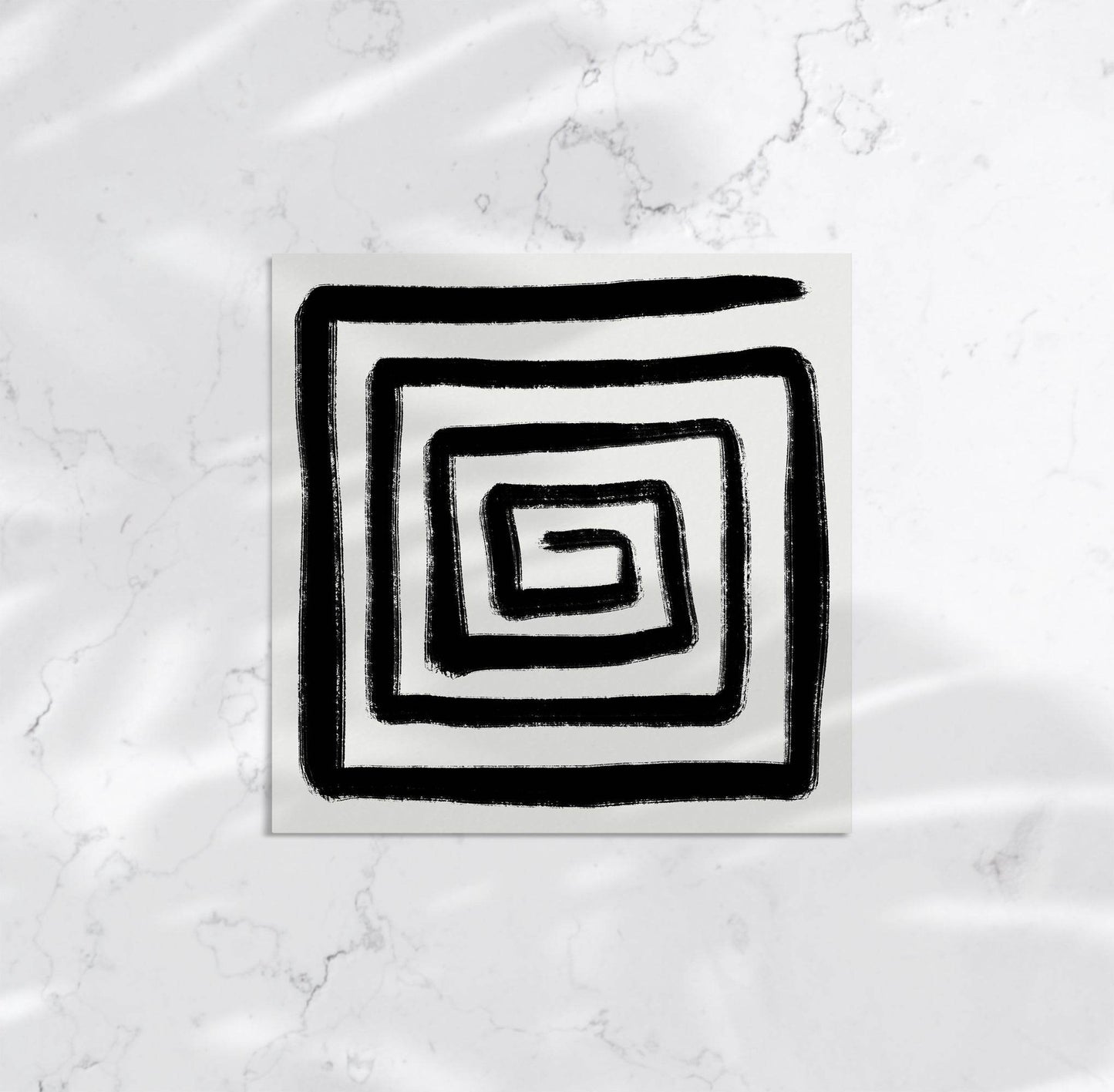 Abstract B&W Square Print - HypeSheriff