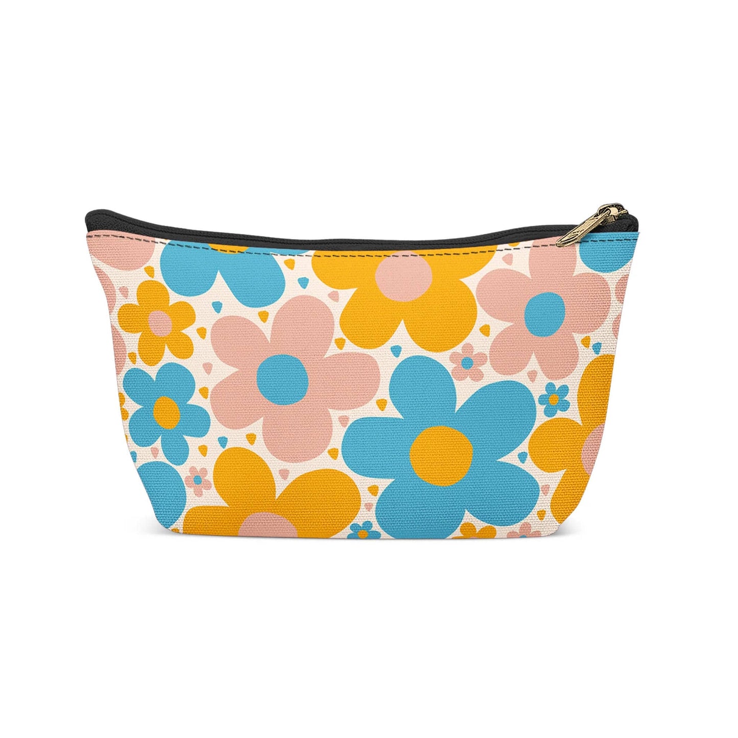 Retro Cute Floral Pattern Make-up Bag - HypeSheriff