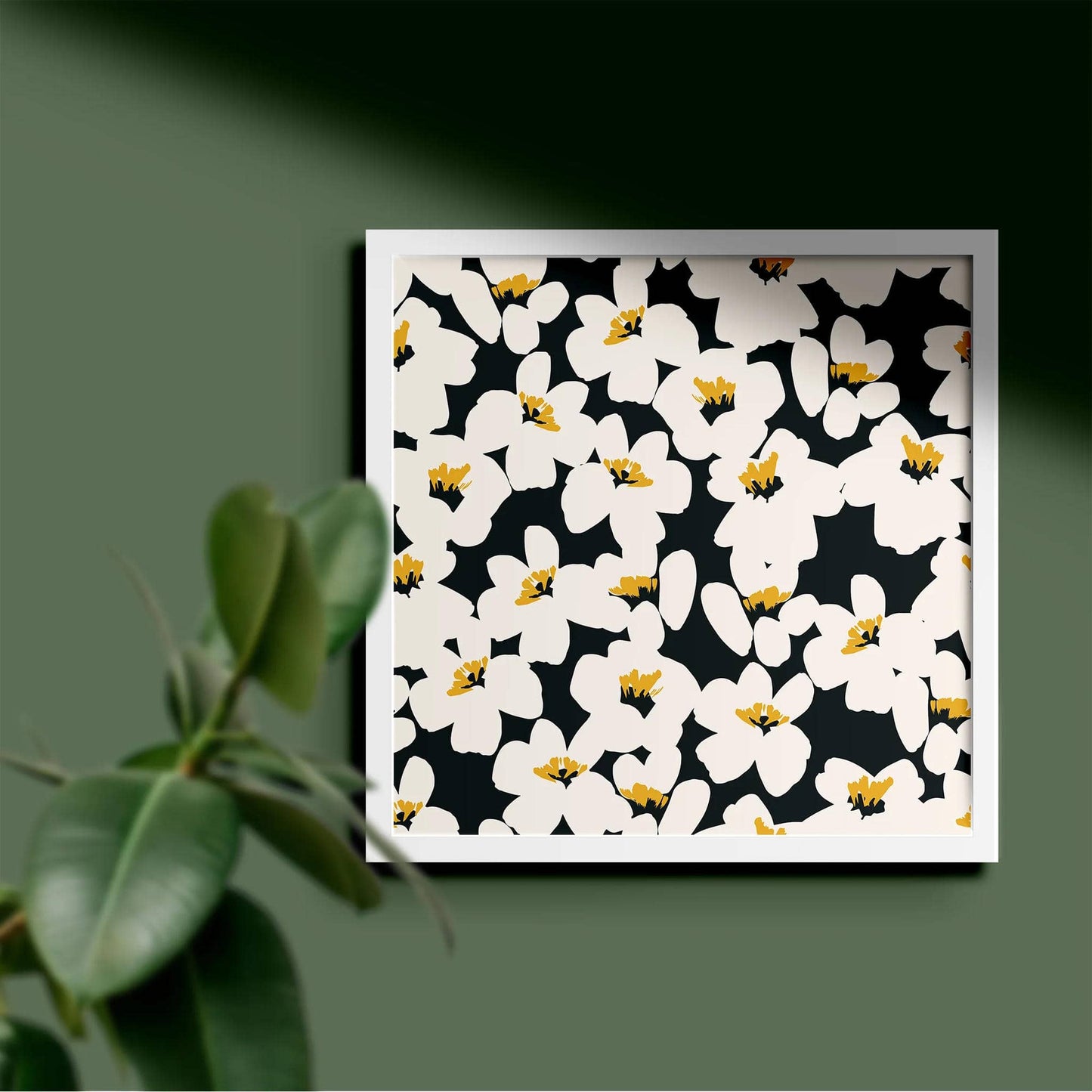 Retro 60s Floral Pattern Print - HypeSheriff