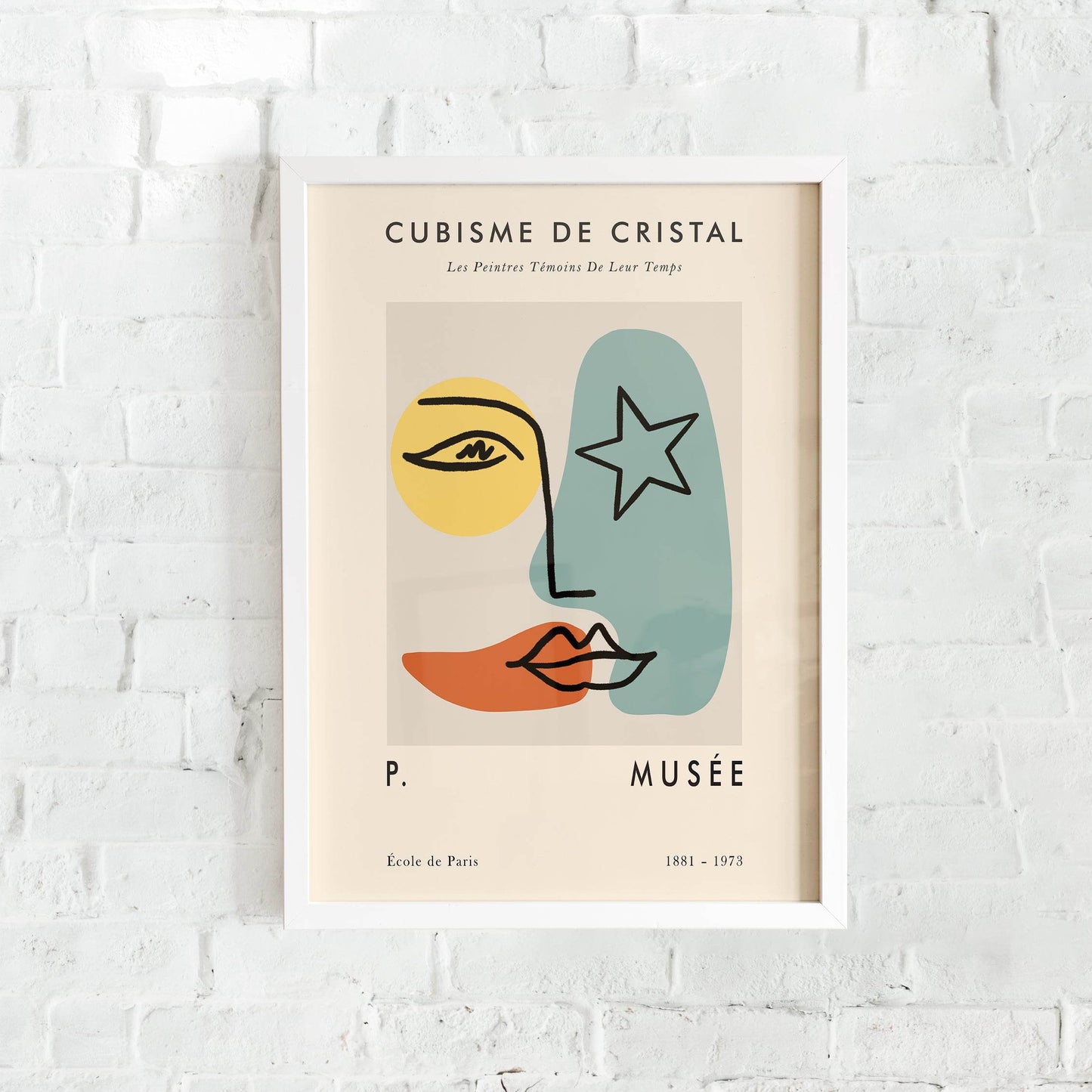 Cubisme de Cristal Art Poster - HypeSheriff