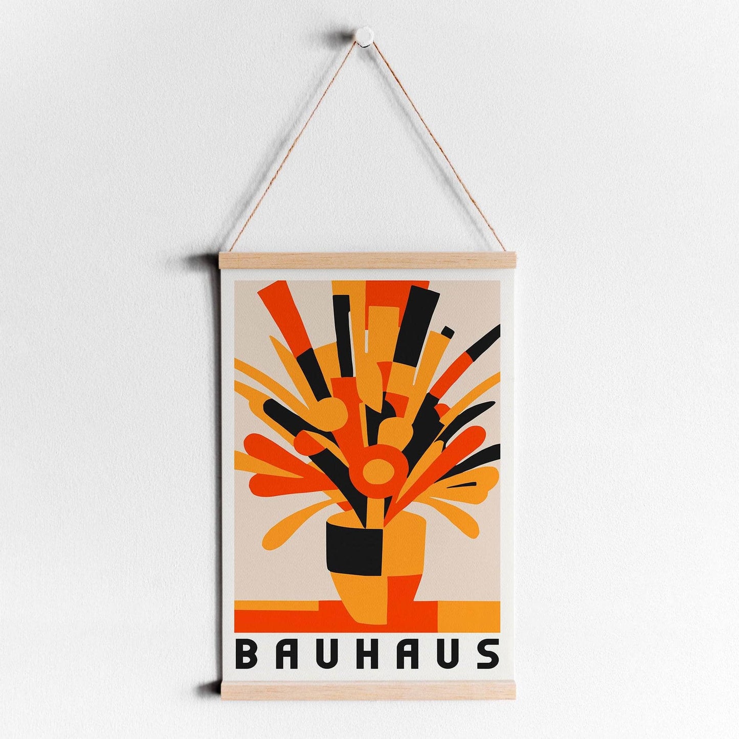 Bouquet of Flowers Bauhaus Print - HypeSheriff