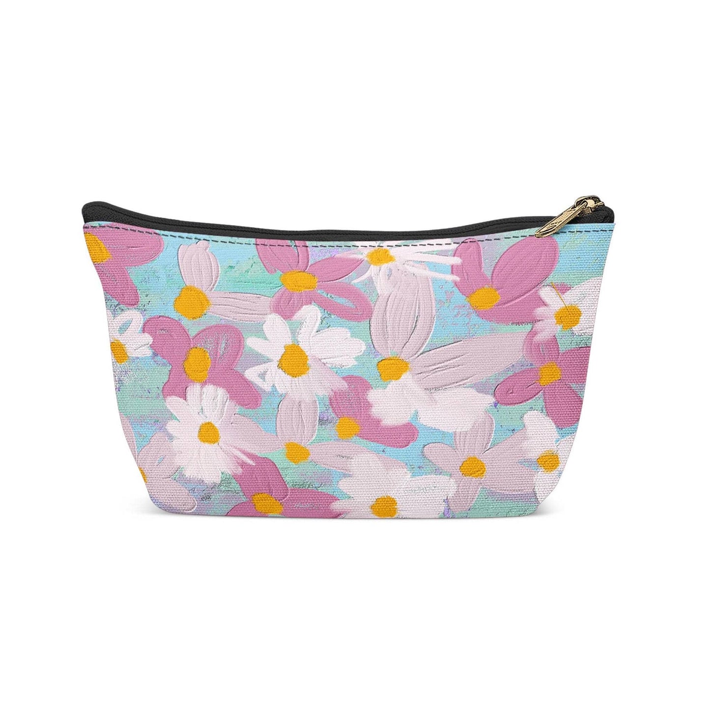 Floral Pastel Artistic Painting Makeup Bag - HypeSheriff