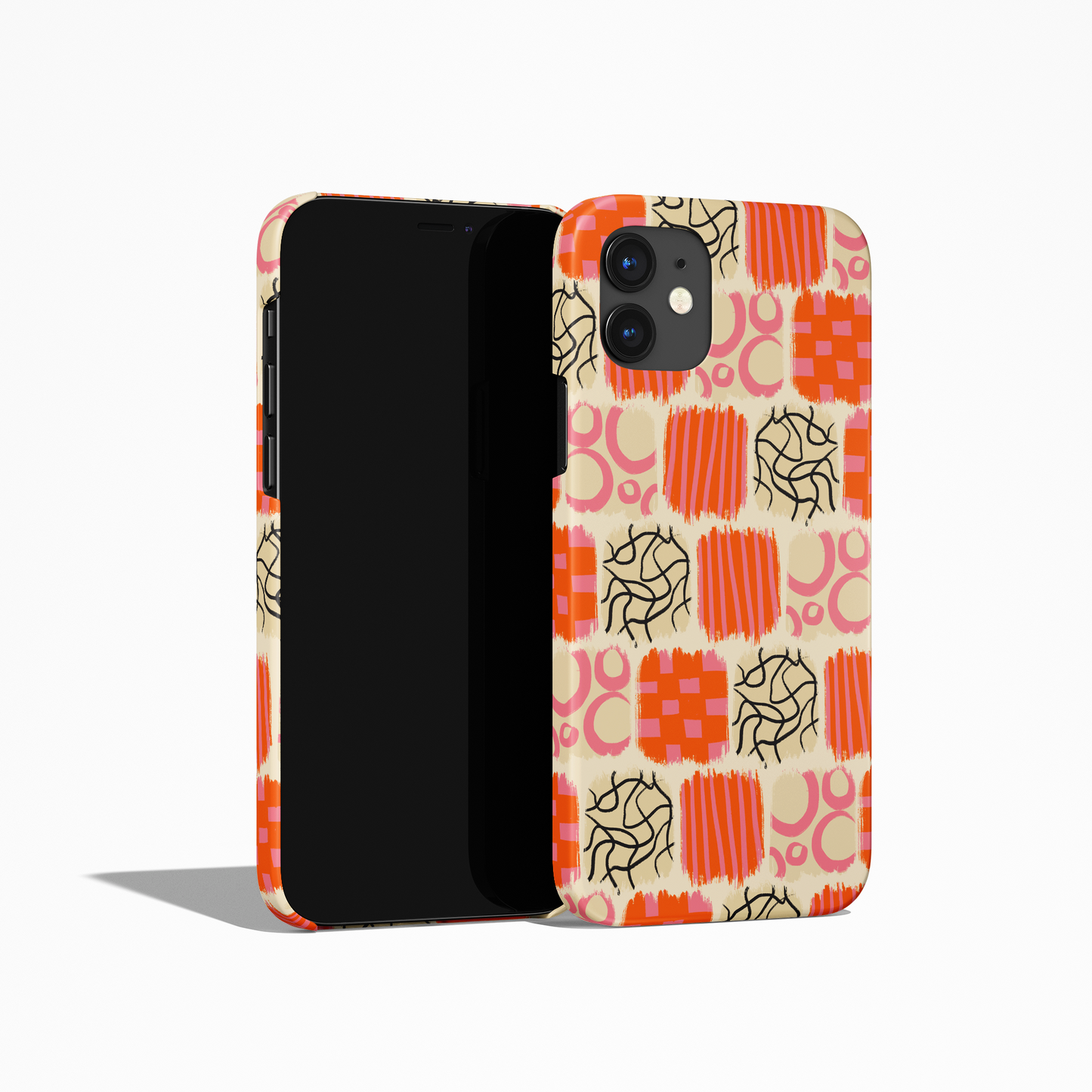 Abstract Hand-drawn Pattern iPhone Case - HypeSheriff