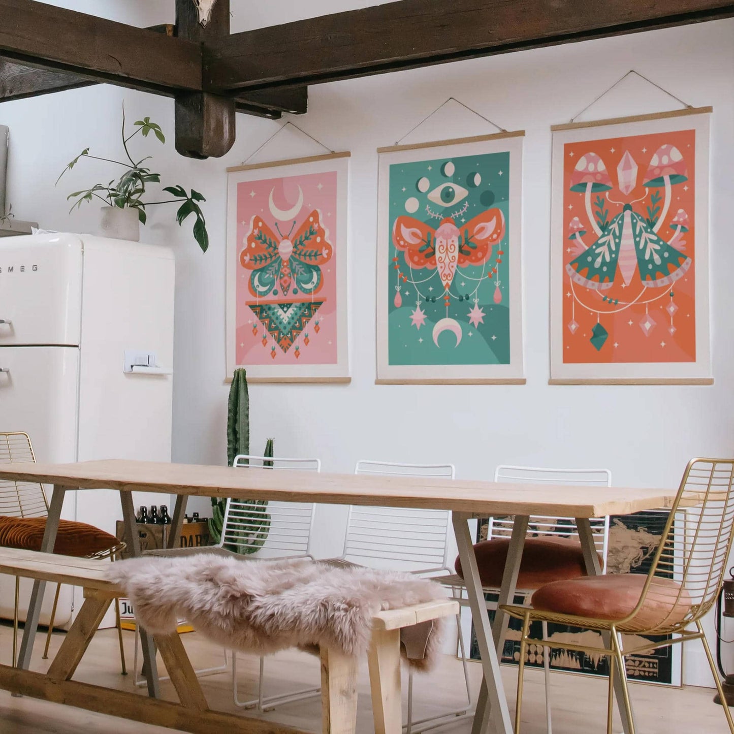 Set of 3 Psychodelic Nature Posters - HypeSheriff