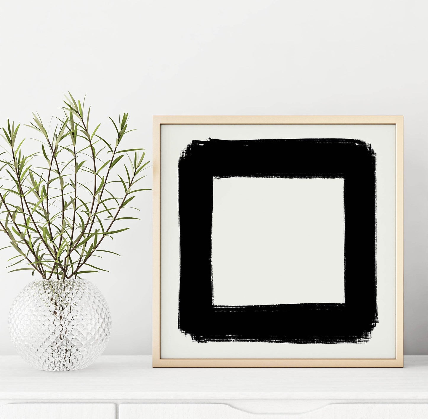 B&W Square Print - HypeSheriff