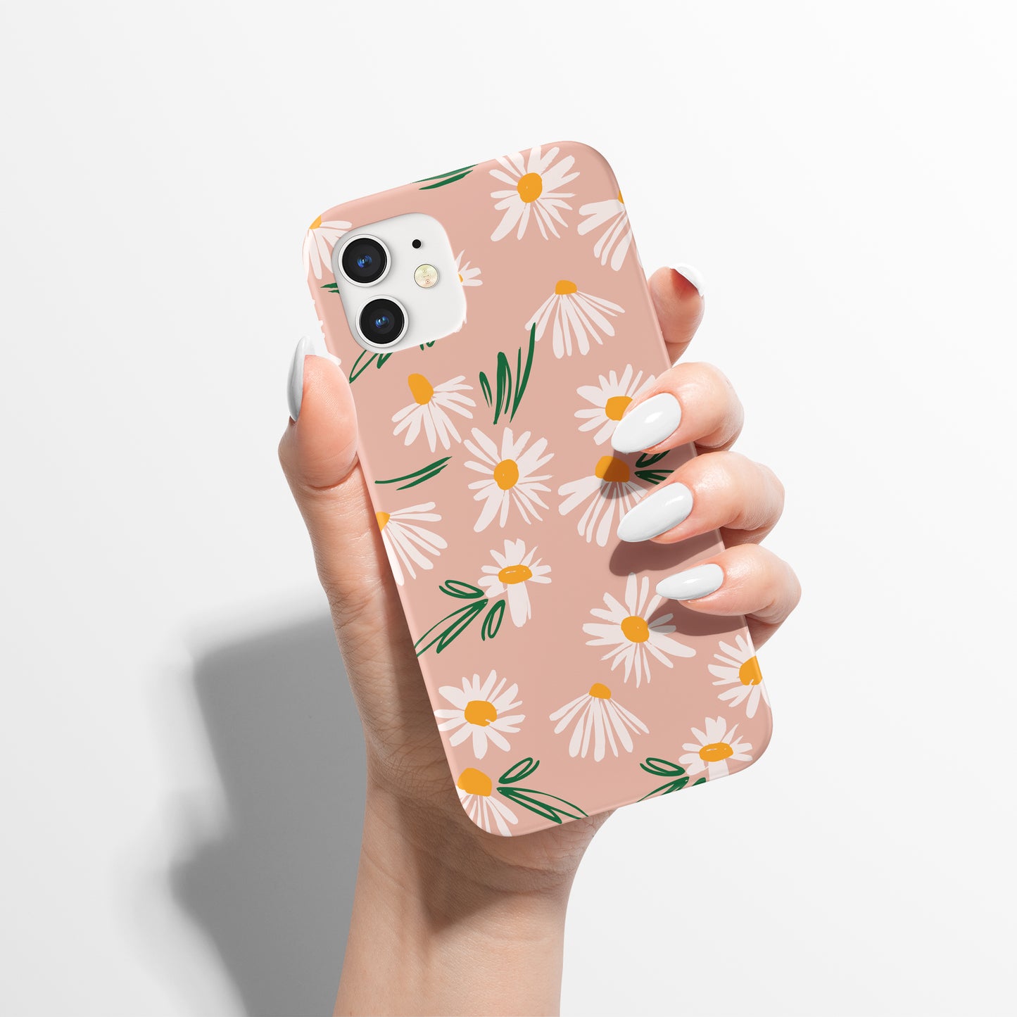 Pink Pattern with Flowers iPhone Case - HypeSheriff
