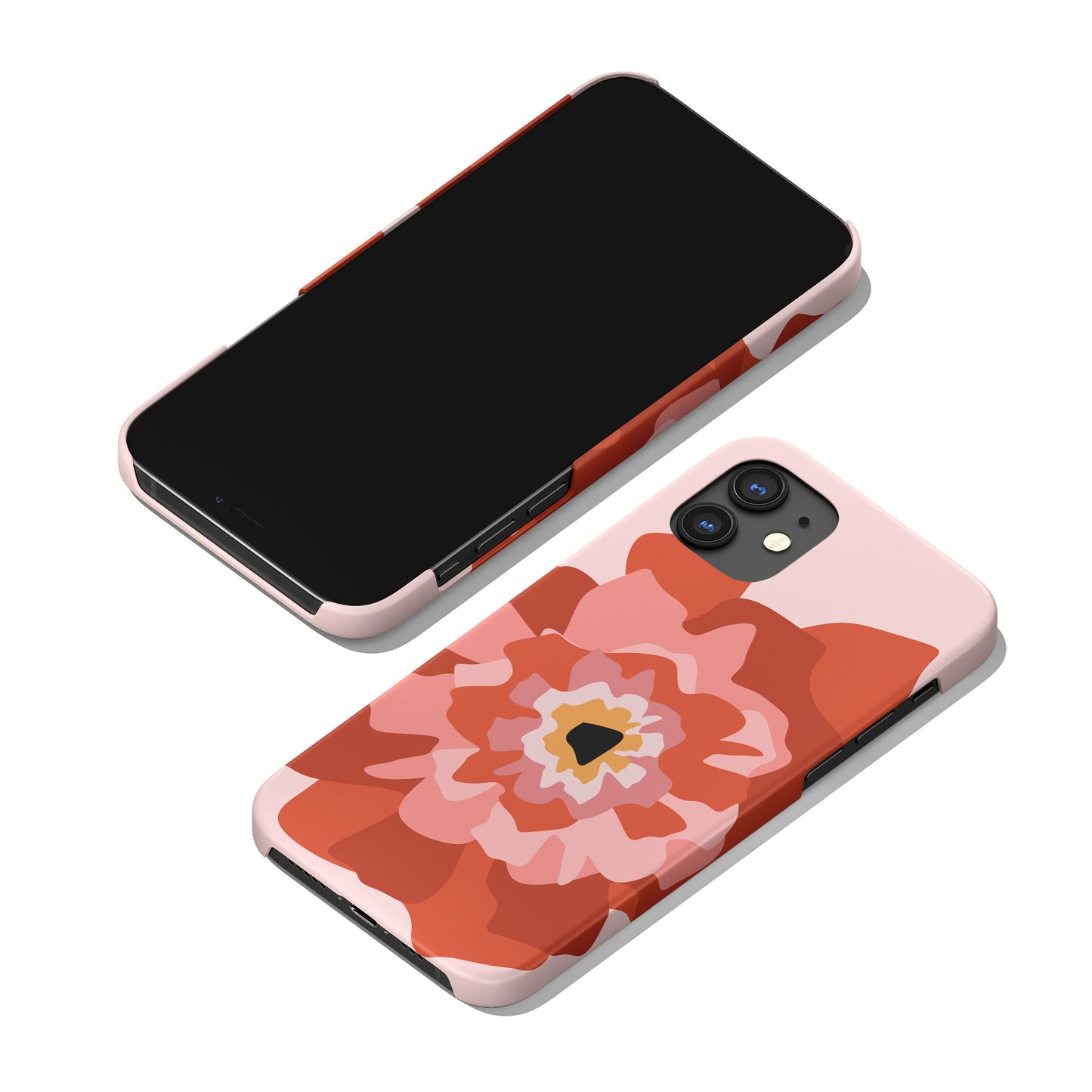 Poppy Floral Pink iPhone Case - HypeSheriff