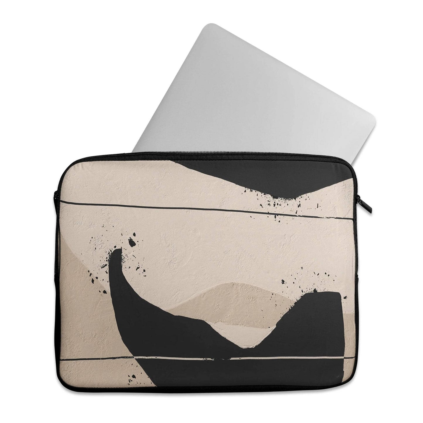 Beige Minimalist Painting - Laptop Sleeve - HypeSheriff