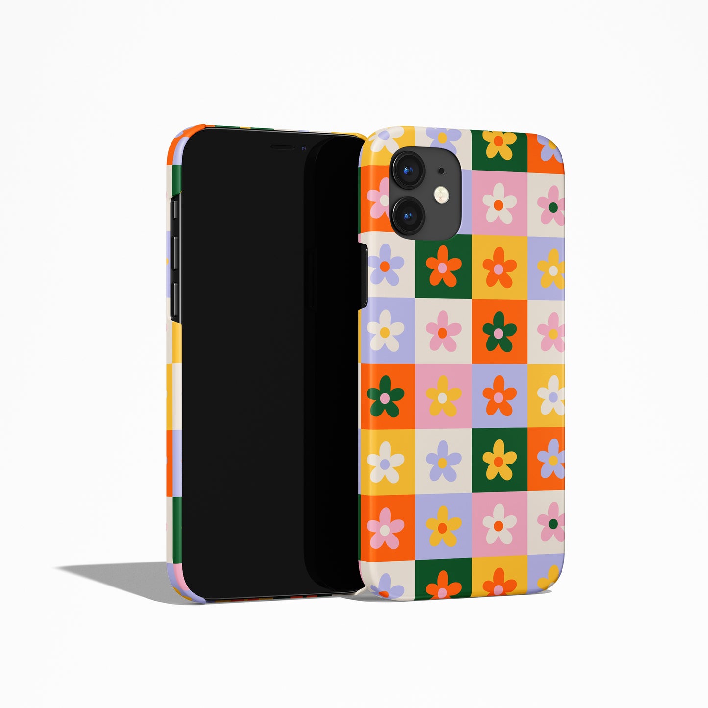 70s Flowers Retro Hippie Colorful iPhone Case - HypeSheriff