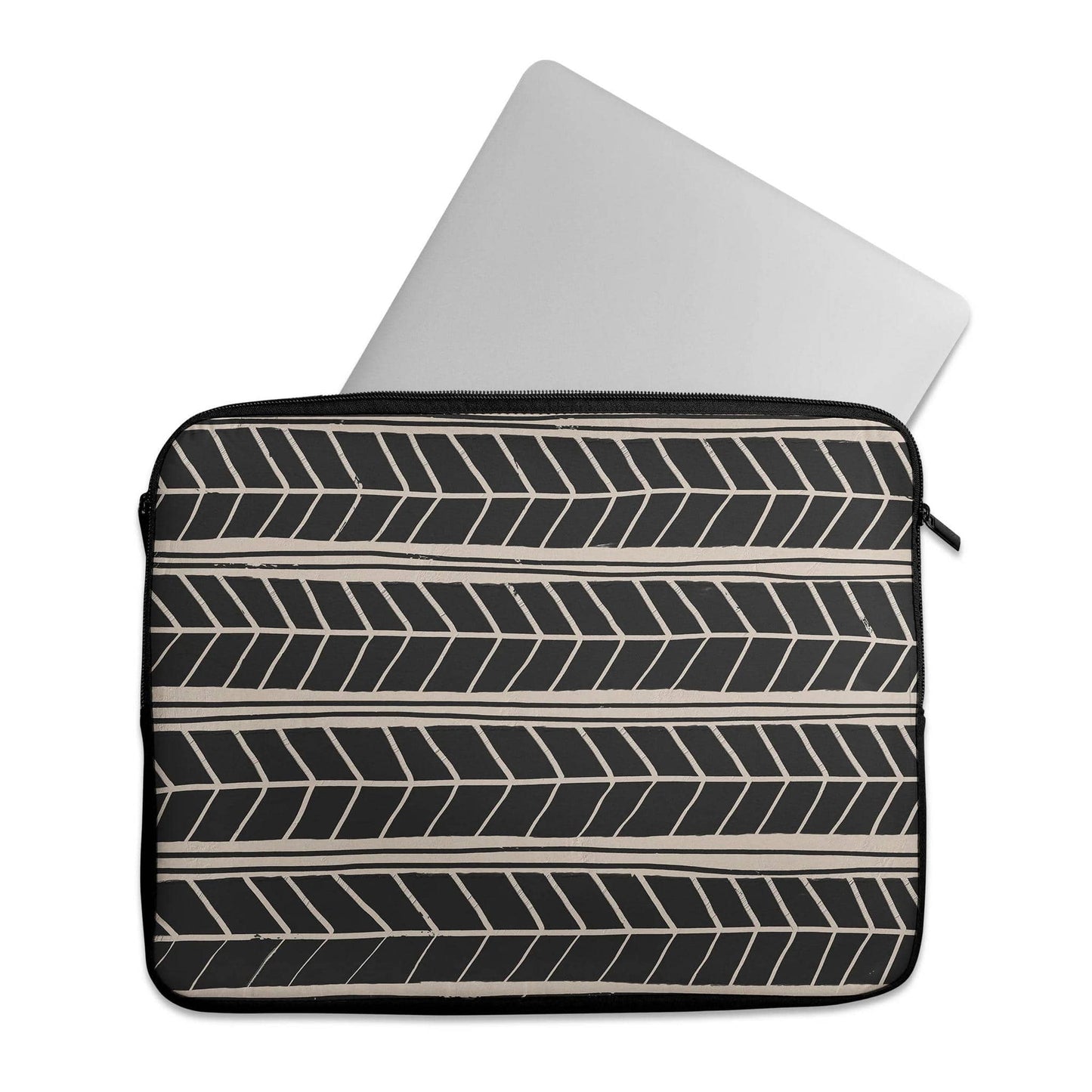Black Etnic Pattern Art - Laptop Sleeve - HypeSheriff