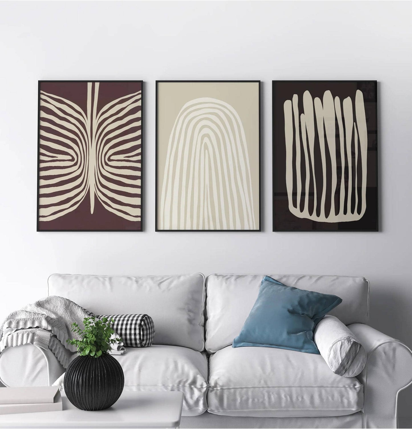 Set of 3 Modern Abstract Prints - HypeSheriff