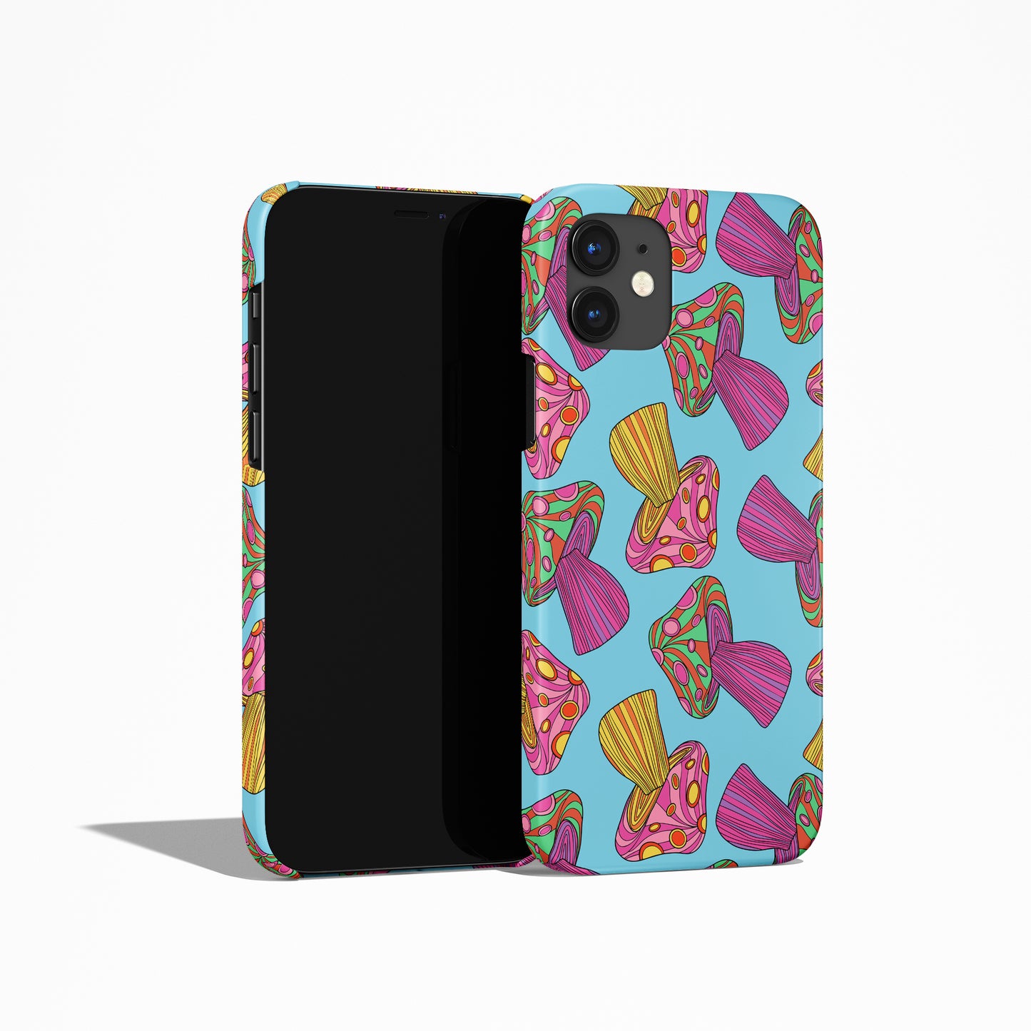 Groovy Psychodelic Mushrooms iPhone Case - HypeSheriff