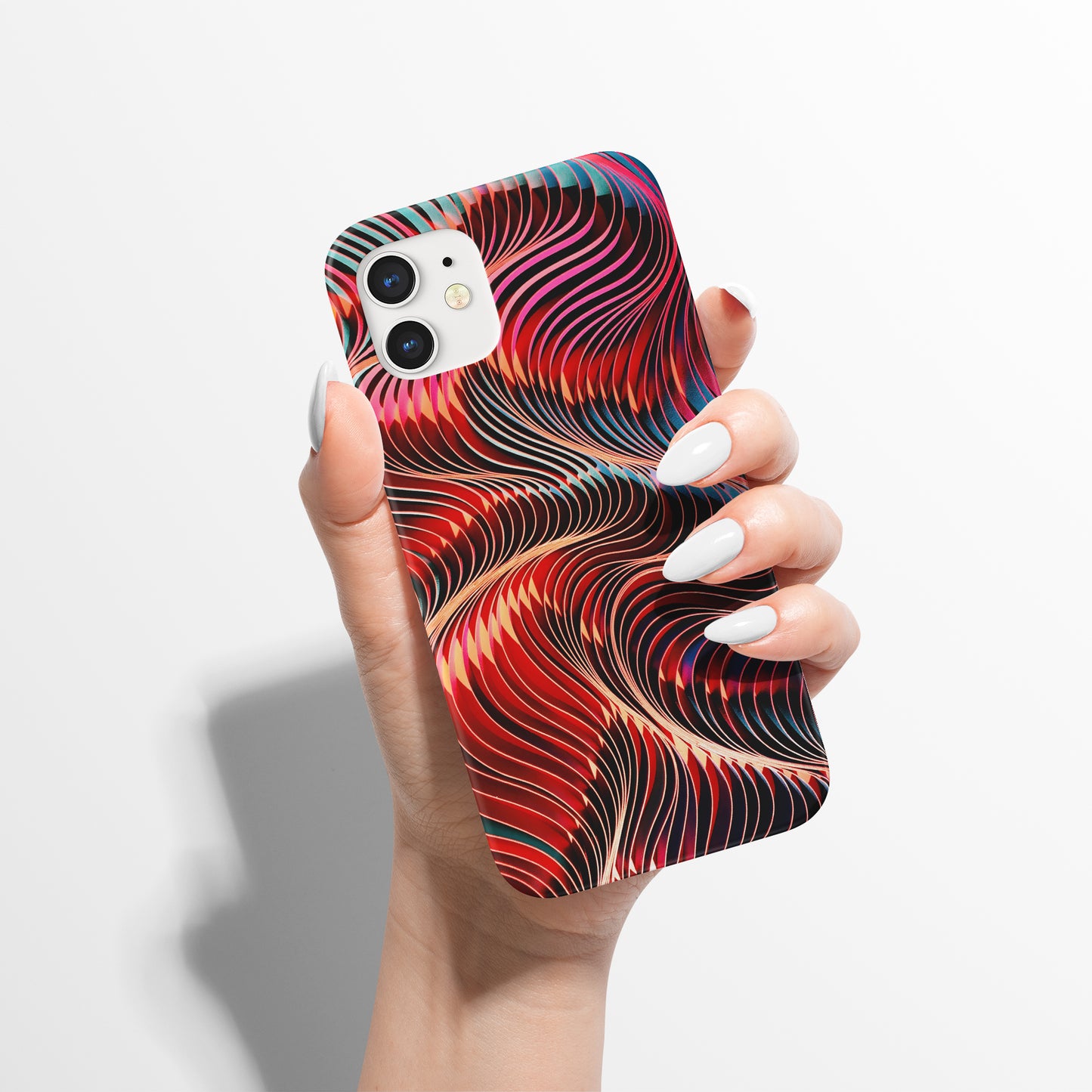 Red Organic Modern iPhone Case - HypeSheriff