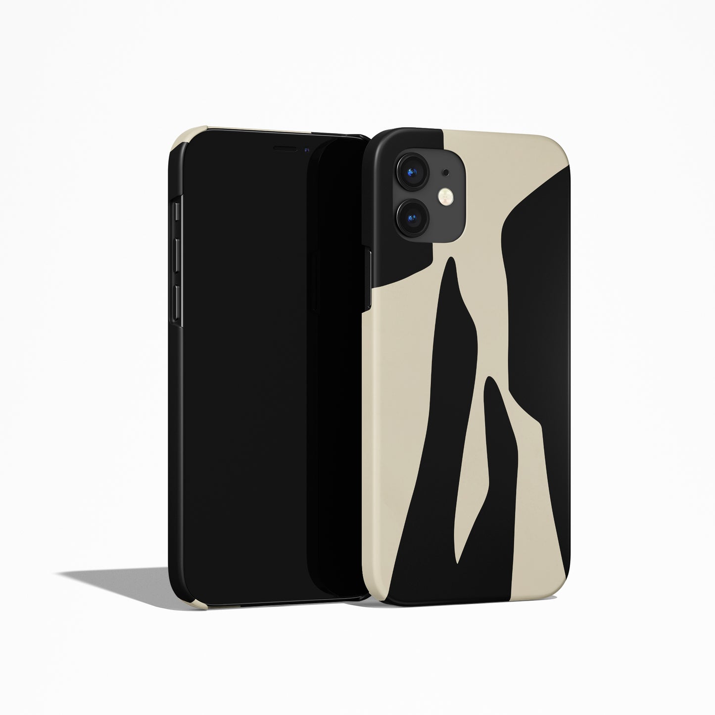Scandinavian Black Beige iPhone Case - HypeSheriff