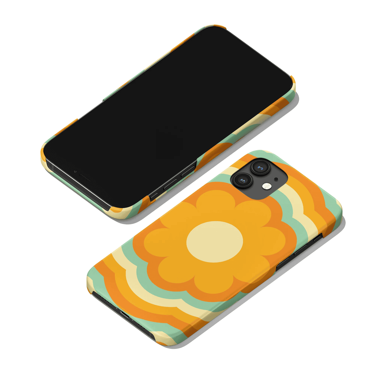 Retro 70s Hippie Flower iPhone Case - HypeSheriff