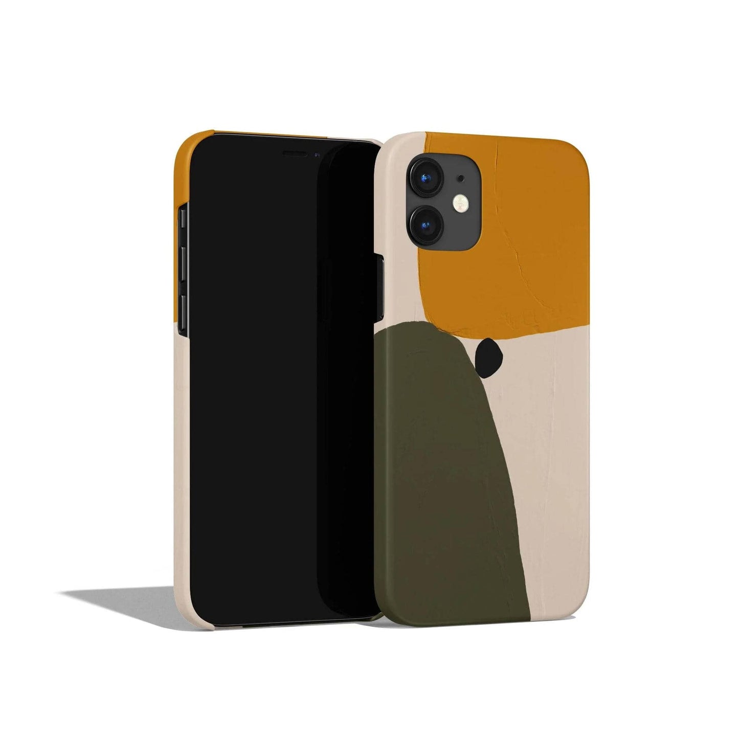 Minimalist Green Yellow Stones iPhone Case - HypeSheriff