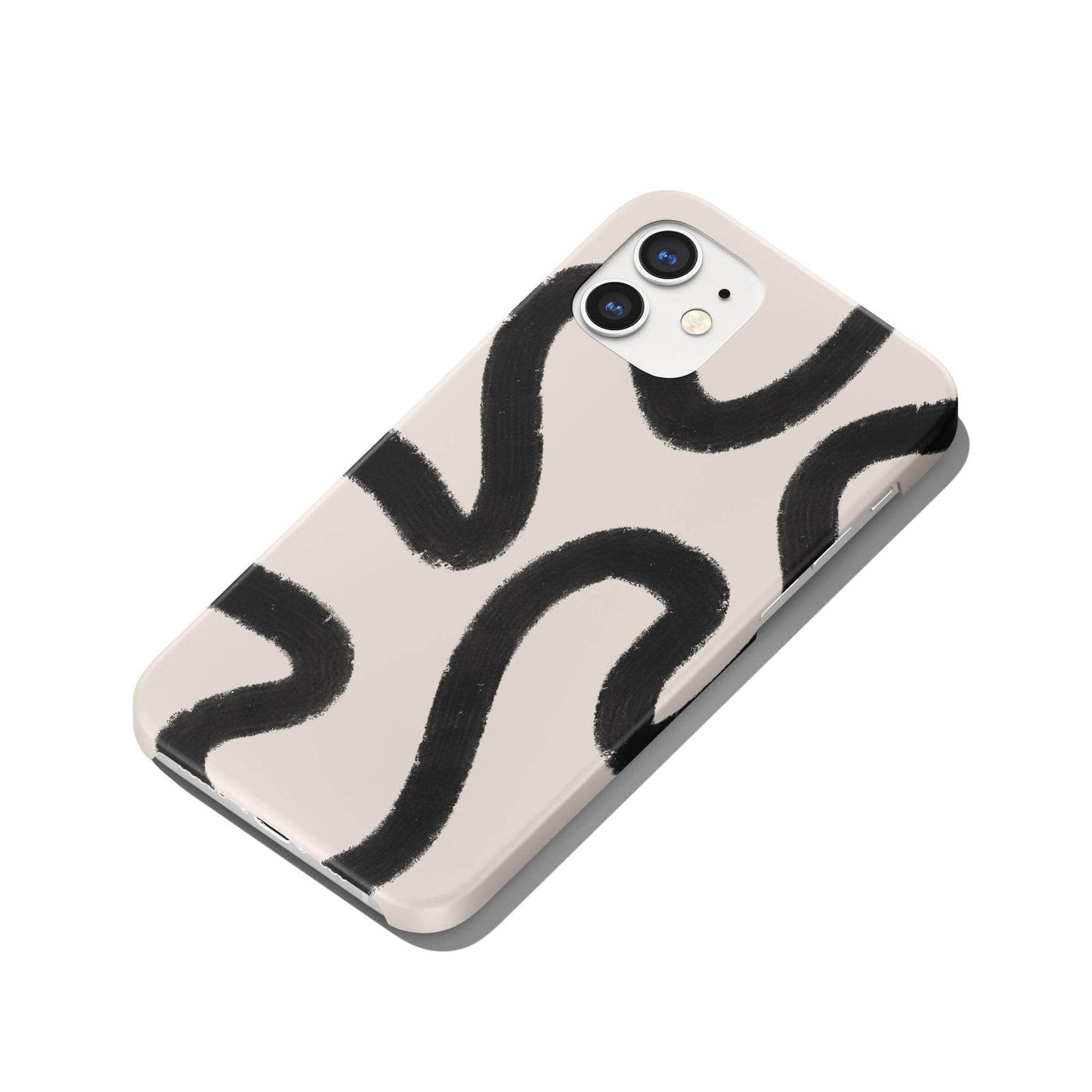 Minimalist Black Line Art iPhone Case - HypeSheriff