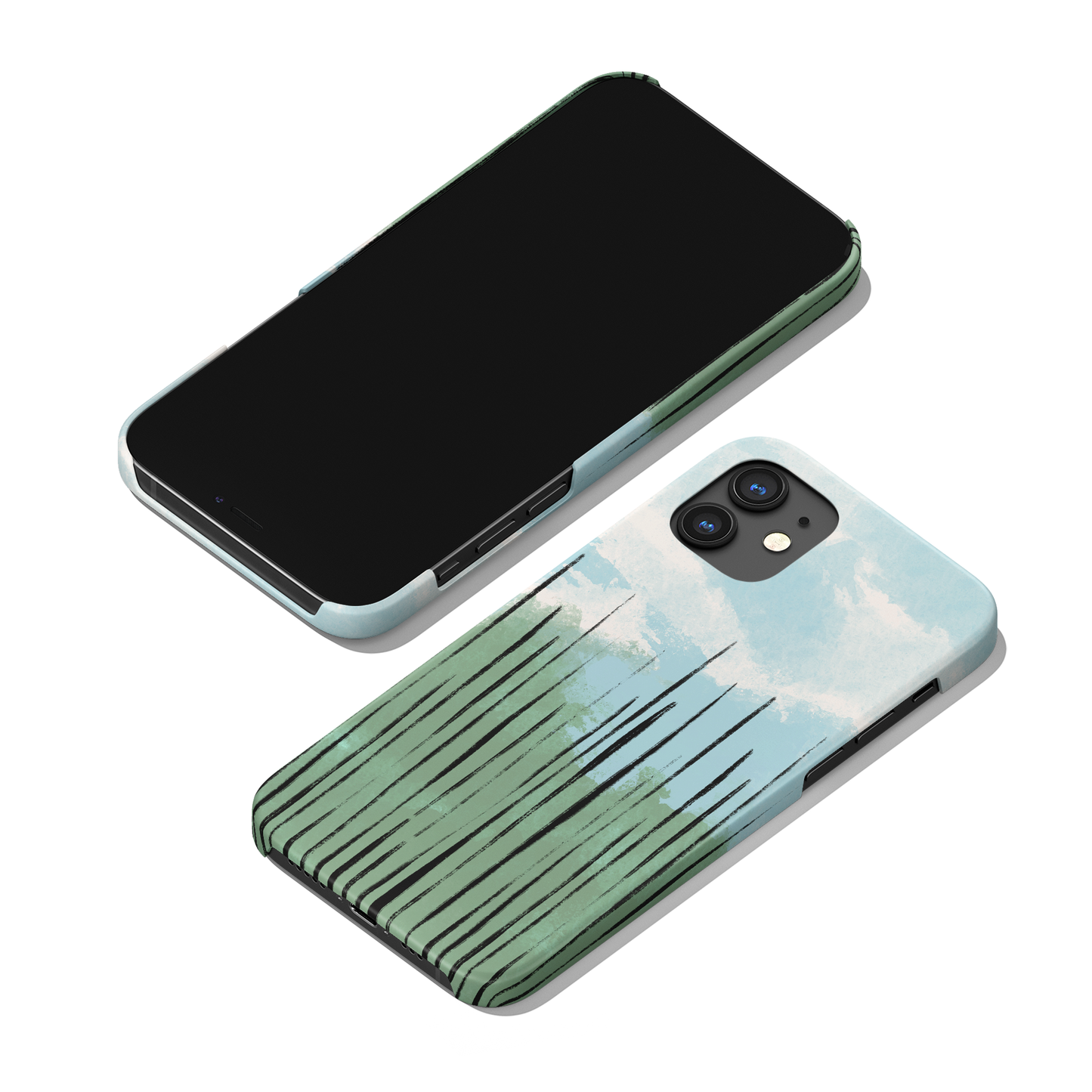 Abstract Japanese Landscape iPhone Case - HypeSheriff