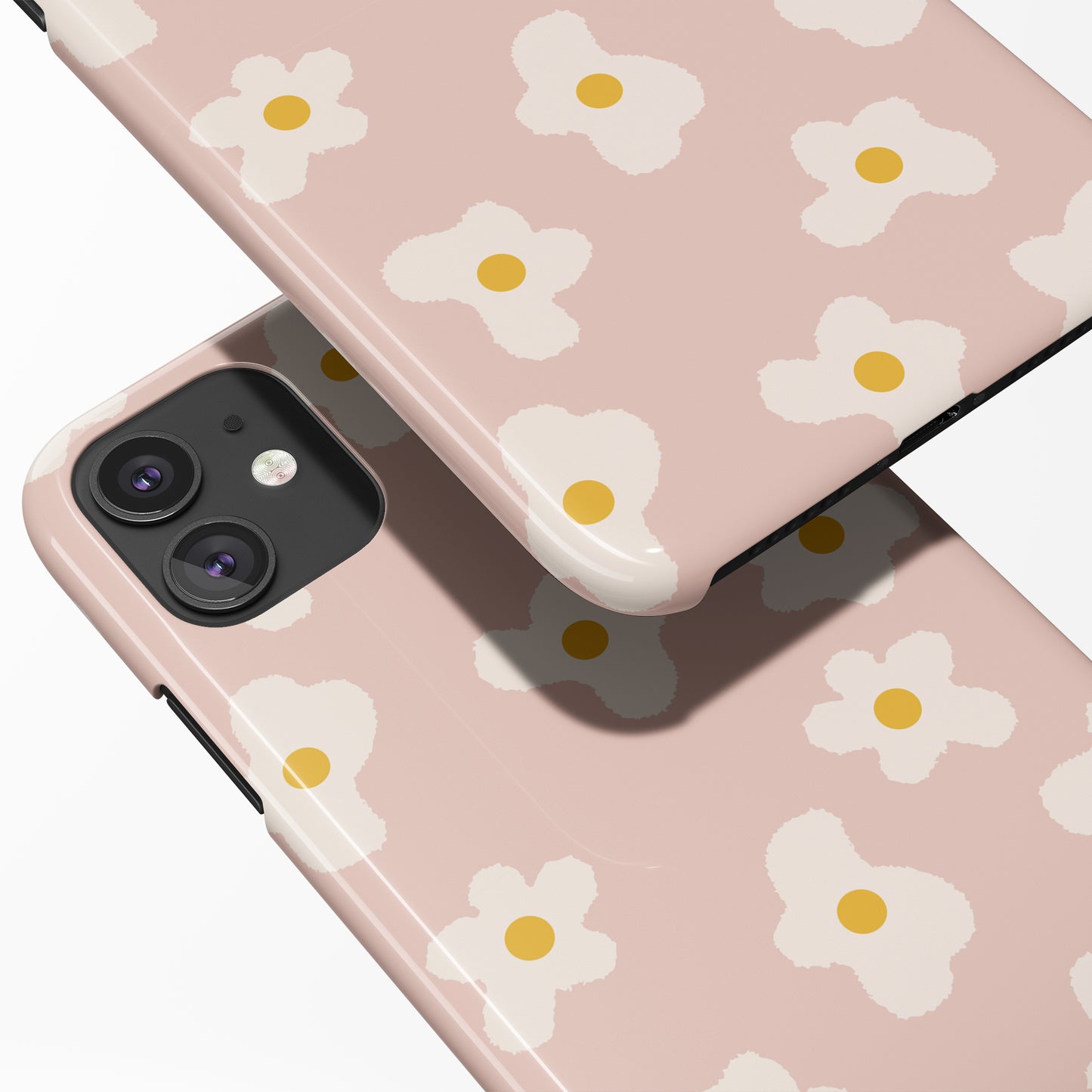 Baby Pink Egg Flowers iPhone Case - HypeSheriff
