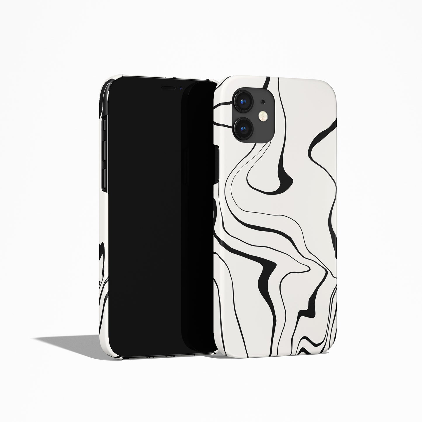 Nordic Swirl B&W iPhone Case - HypeSheriff