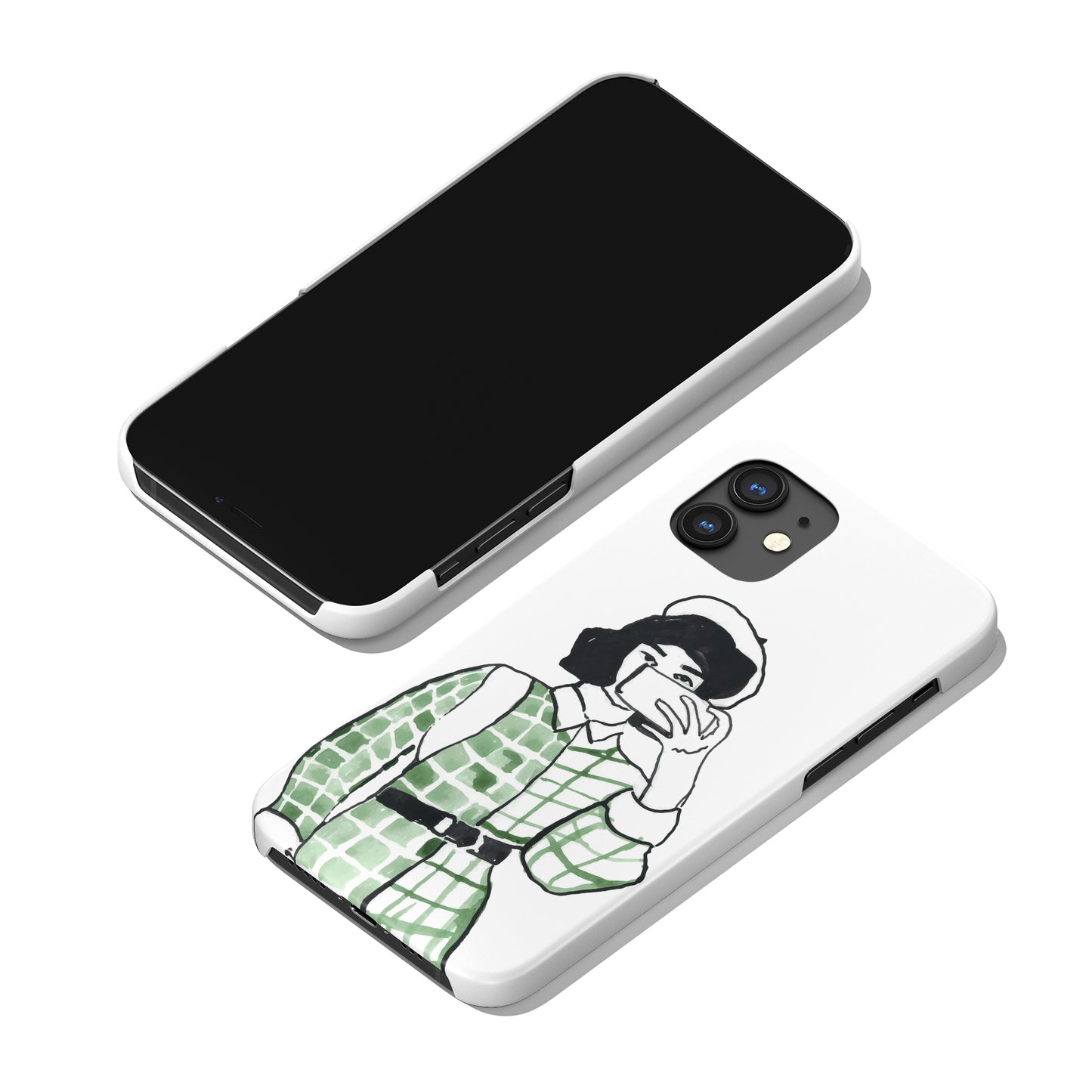 Parisian Chic Lady Fashion Vogue iPhone Case - HypeSheriff