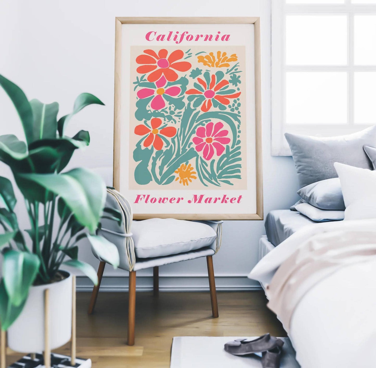 California Flower Market Poster - HypeSheriff