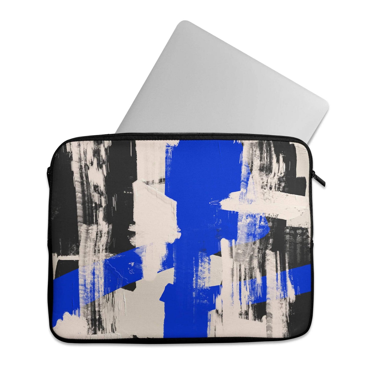 Abstract Blue Brushstrokes - Laptop Sleeve - HypeSheriff