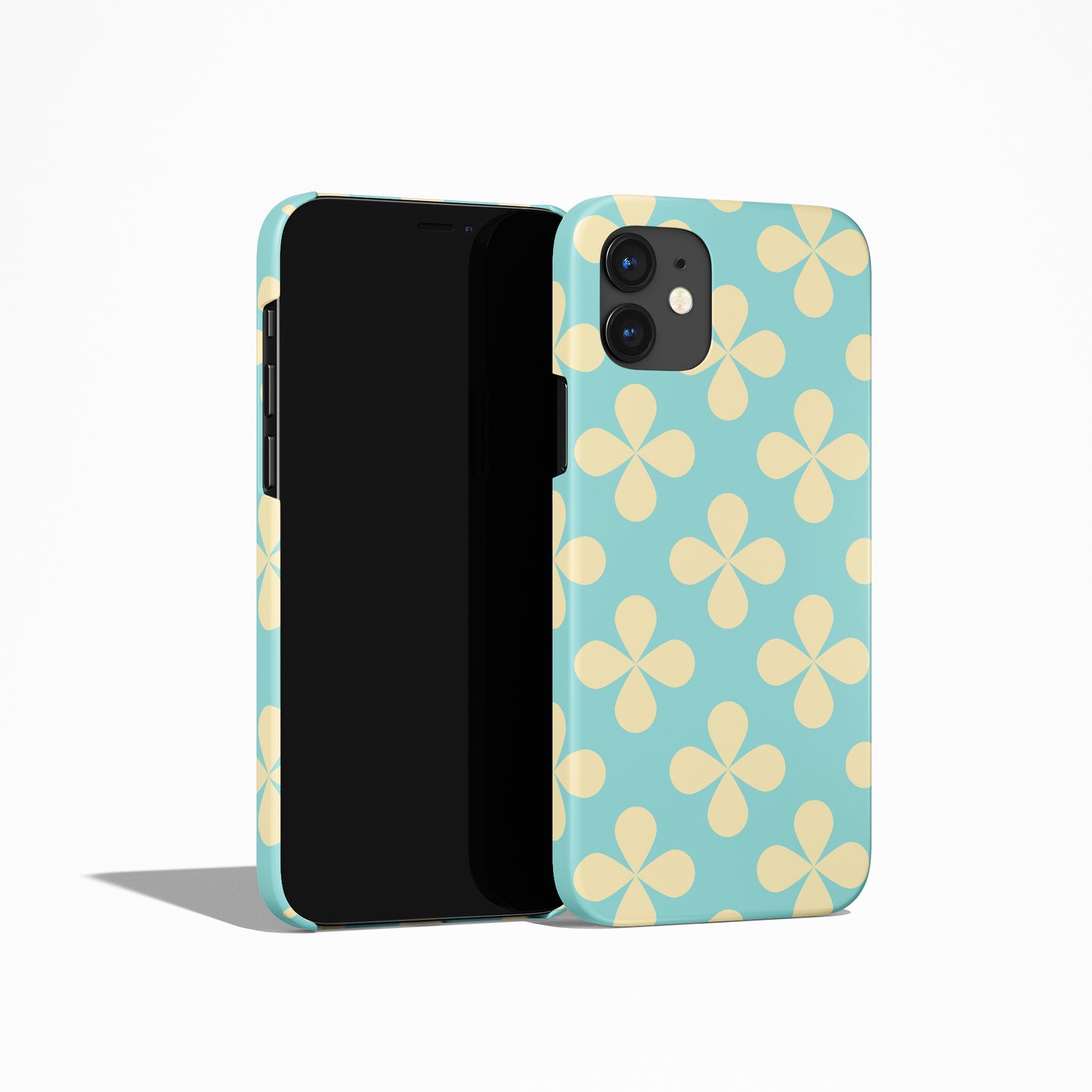 Pastel Yellow Flowers Pattern iPhone Case - HypeSheriff