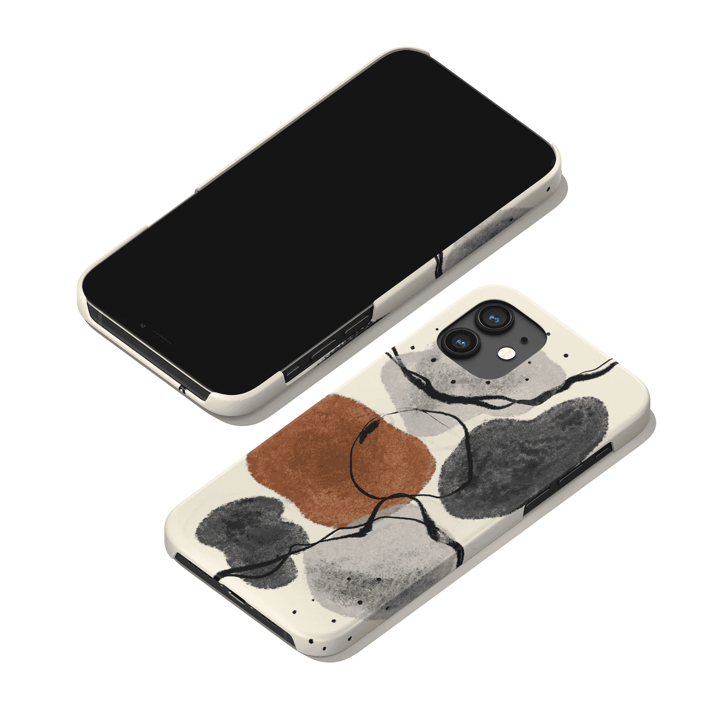 Abstract Nordic Painting Art iPhone Case - HypeSheriff